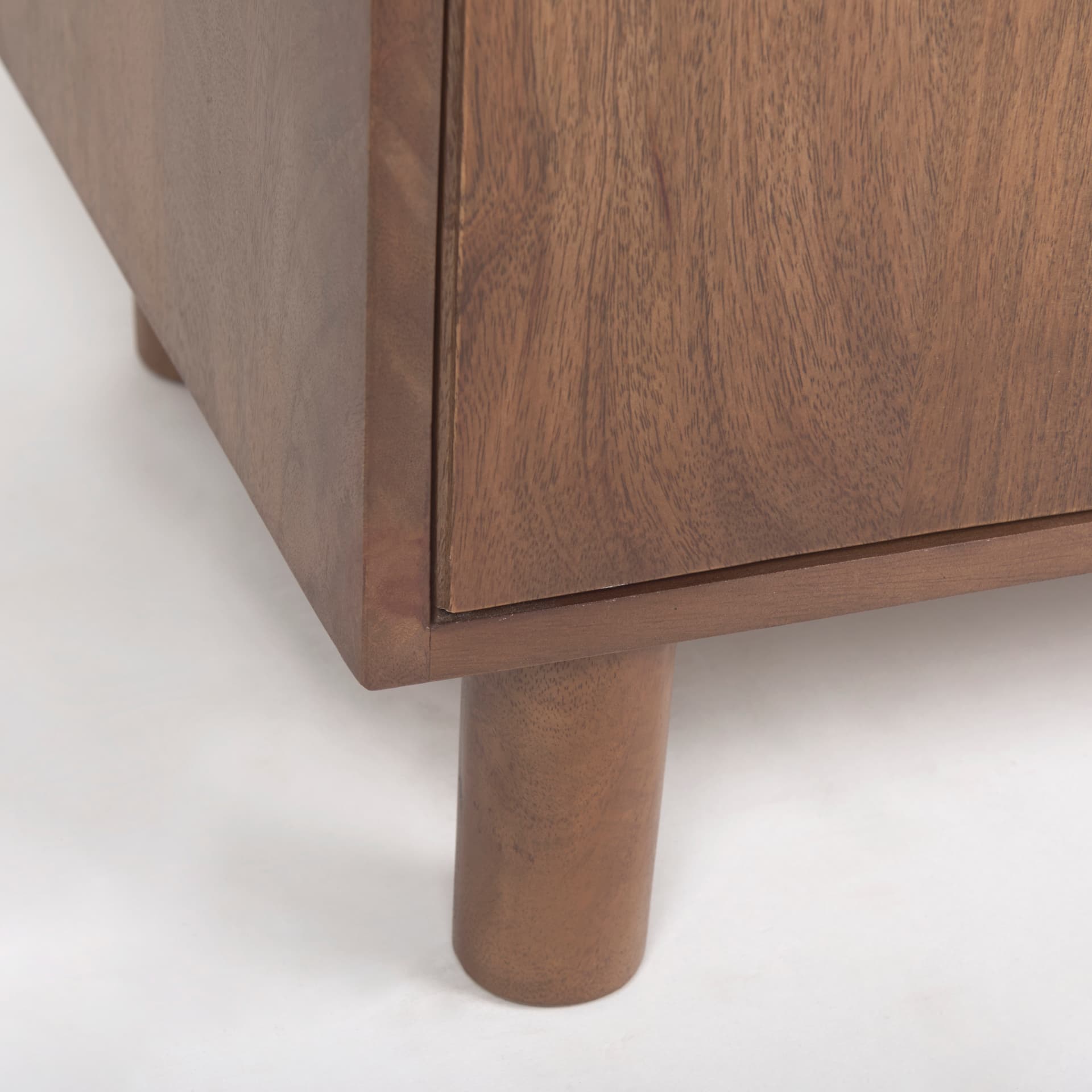 Astrid 36.0L x 17.0W x 70.0H Medium Brown Solid Wood Armoire — product photograph