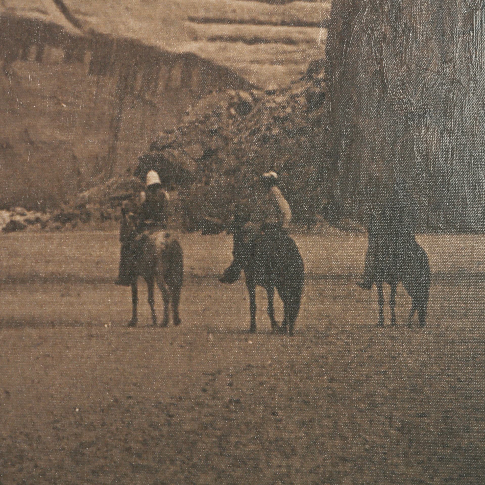 Canyon del Muerte, Navajo by Edward Sheriff Curtis a Hand Embellished Textured Framed Canvas — product photograph