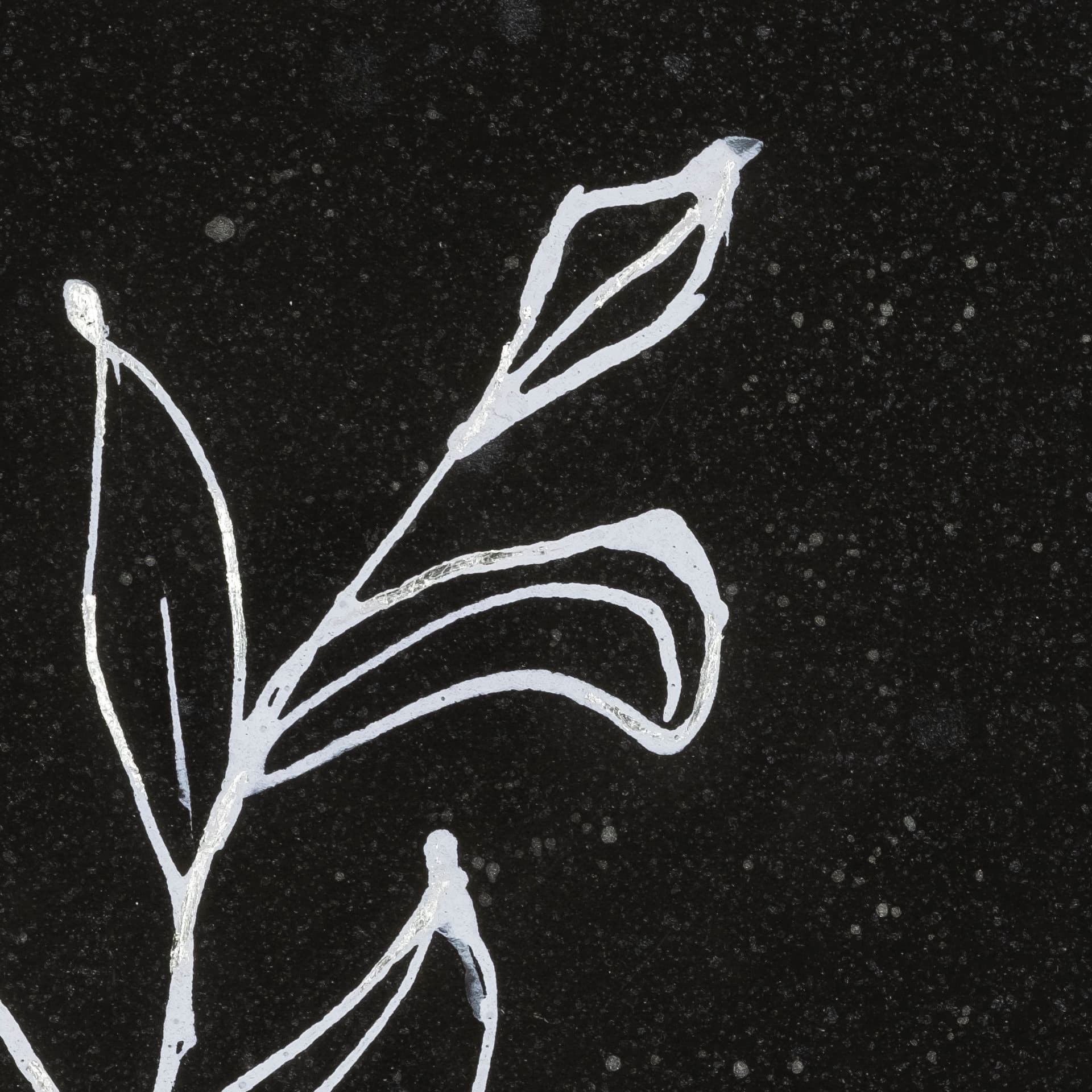 Flora I by Mercana Studio a Hand Embellished Textured Framed Art Print Matted under Glass — product photograph