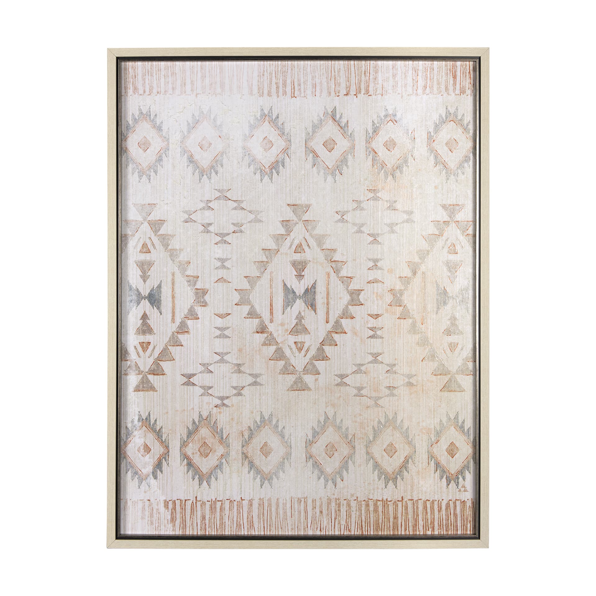 Aztec I by Mercana Studio a Hand Embellished Textured Framed Art Print — product photograph