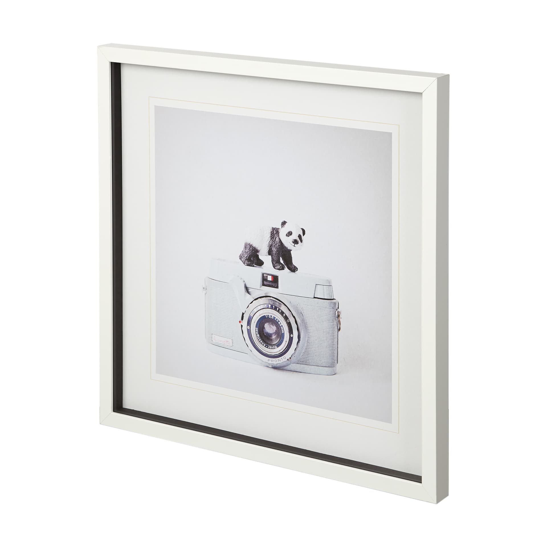 Panda & Vintage Camera by Susannah Tucker Photography a Framed Photo Art Print Matted under Glass — product photograph