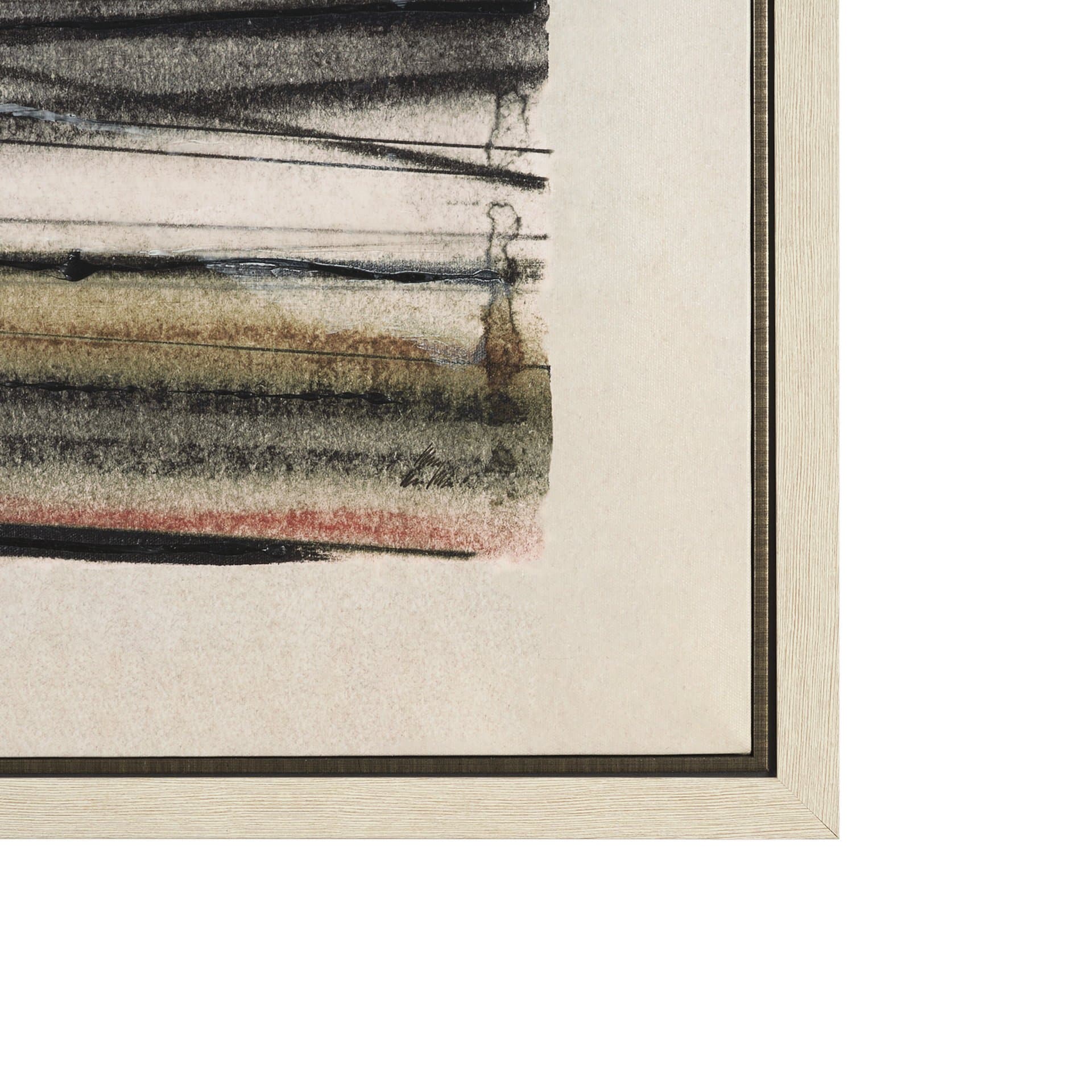 Seam I by Chad Warren a Hand Embellished Textured Framed Canvas — product photograph