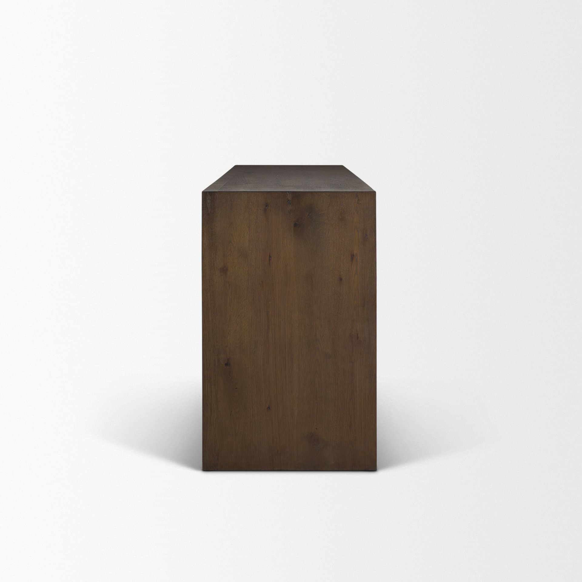 Belford 6-Drawer Dark Brown Oak Wood Dresser — product photograph