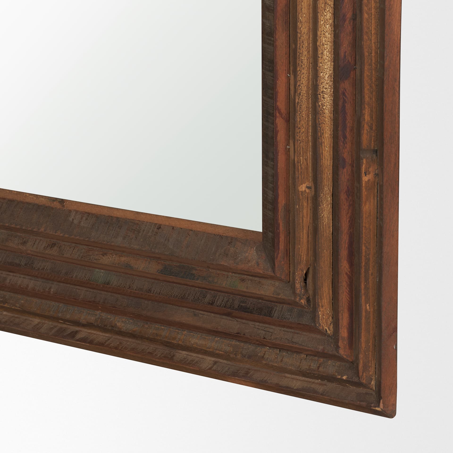 Bennet Large Rectangle Reclaimed Wooden Mirror — product photograph