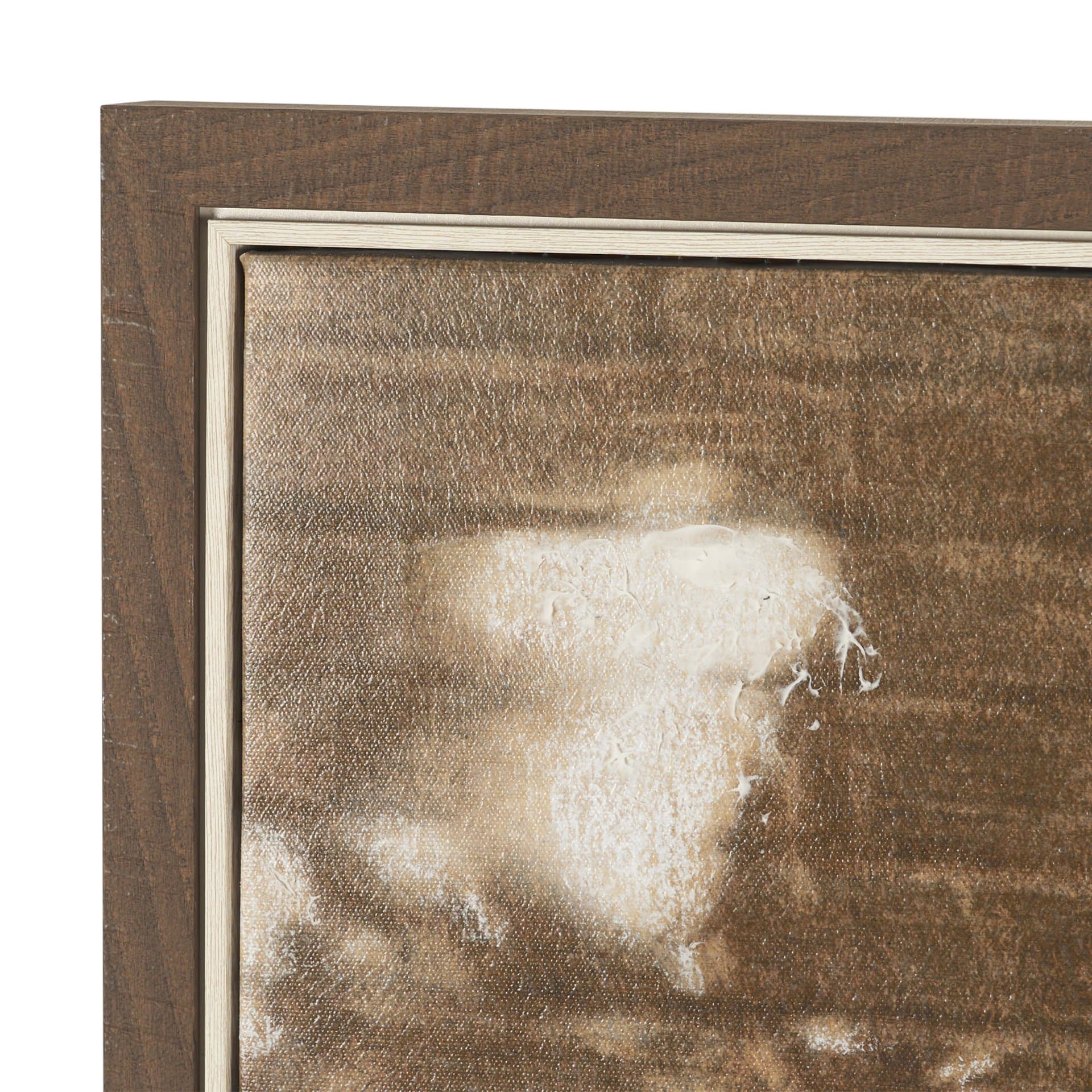 Wall of Shadows I by Mercana Studio Hand-Embellished Textured Framed Canvas Artwork — product photograph