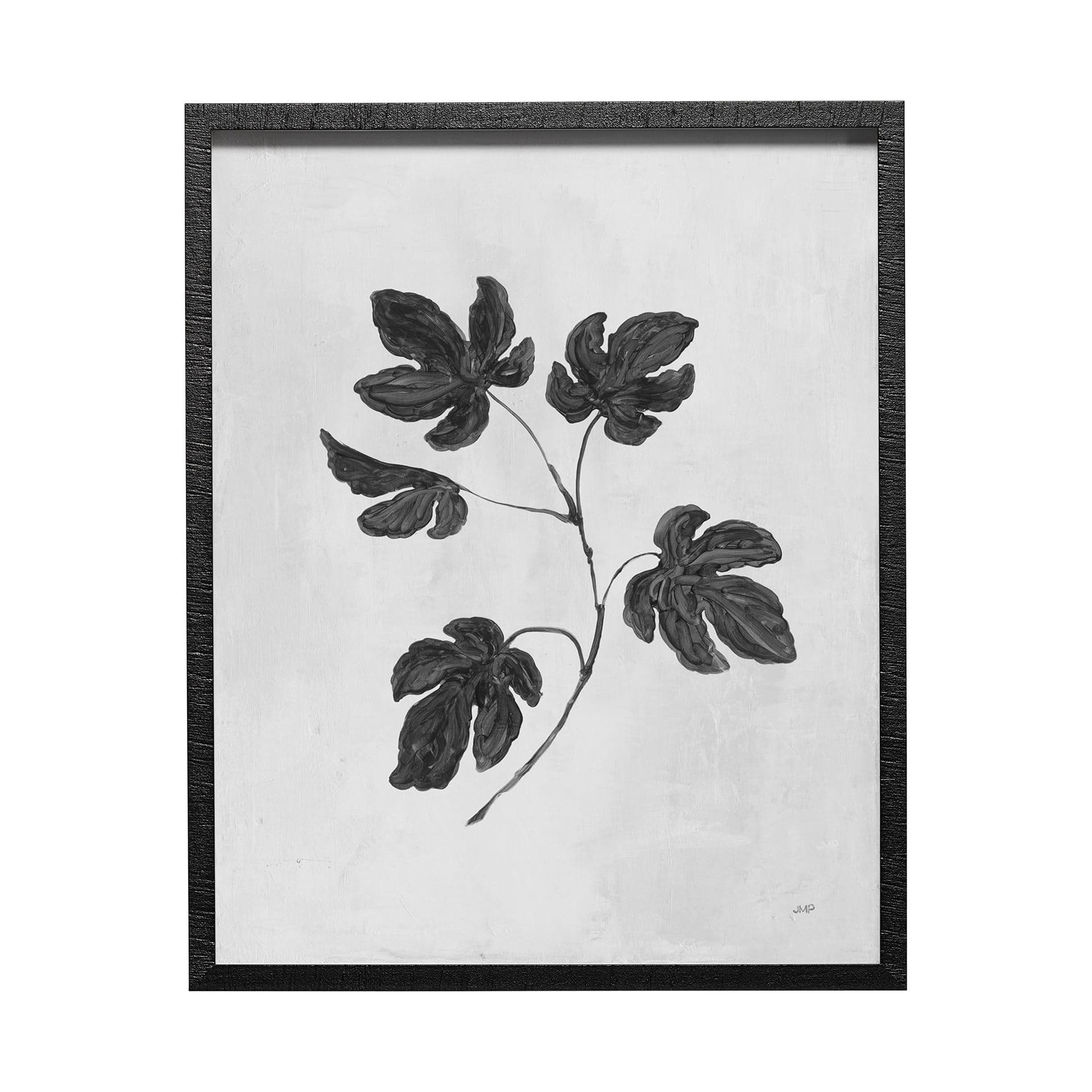 Botanical Study III by Julia Purinton Hand Embellished Textured Framed Art Print Matted under Glass — product photograph