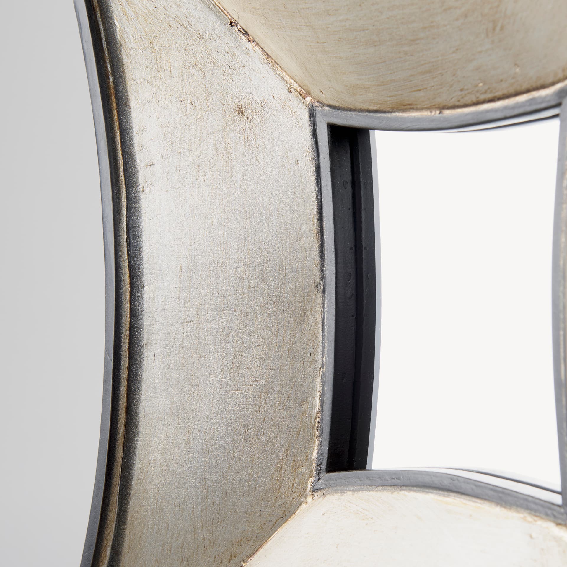 Ovallas 17L x 17H Star Champagne Wood Frame Mirror — product photograph