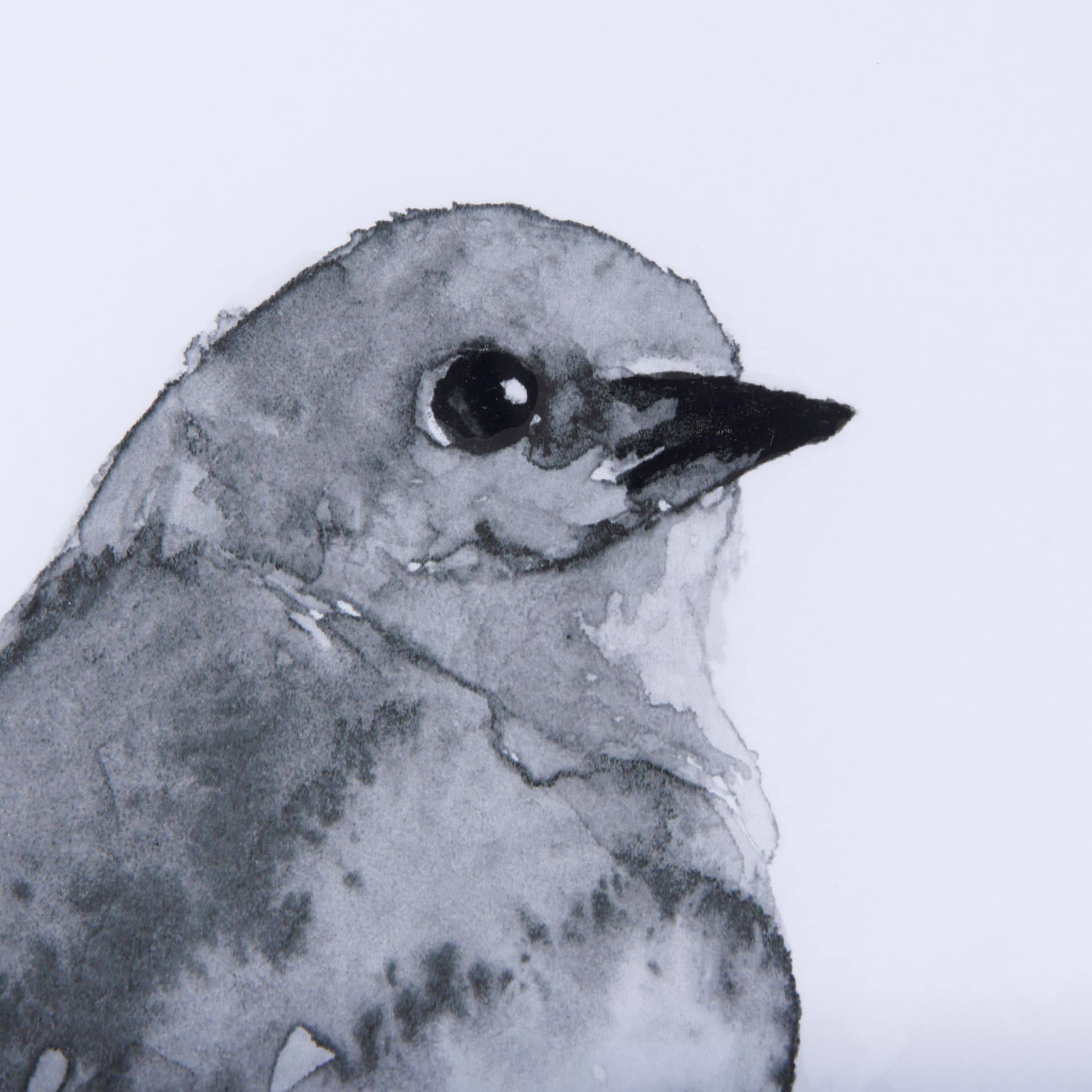 Eastern Blue BW IV by Mercana Studio a Hand Embellished Textured Framed Art Print Matted under Glass — product photograph
