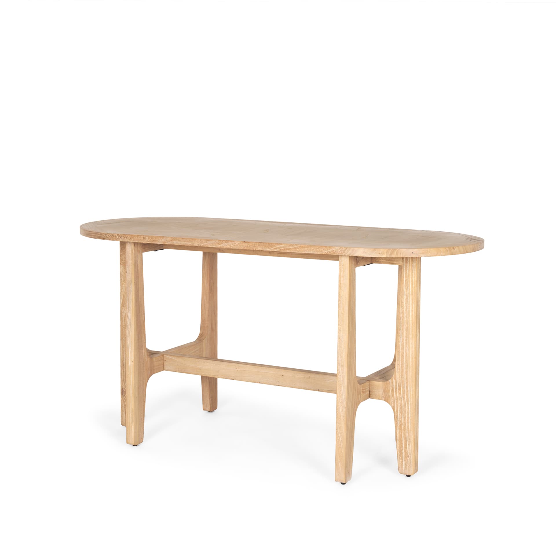 Taylin Light Brown Solid Wood Desk — product photograph