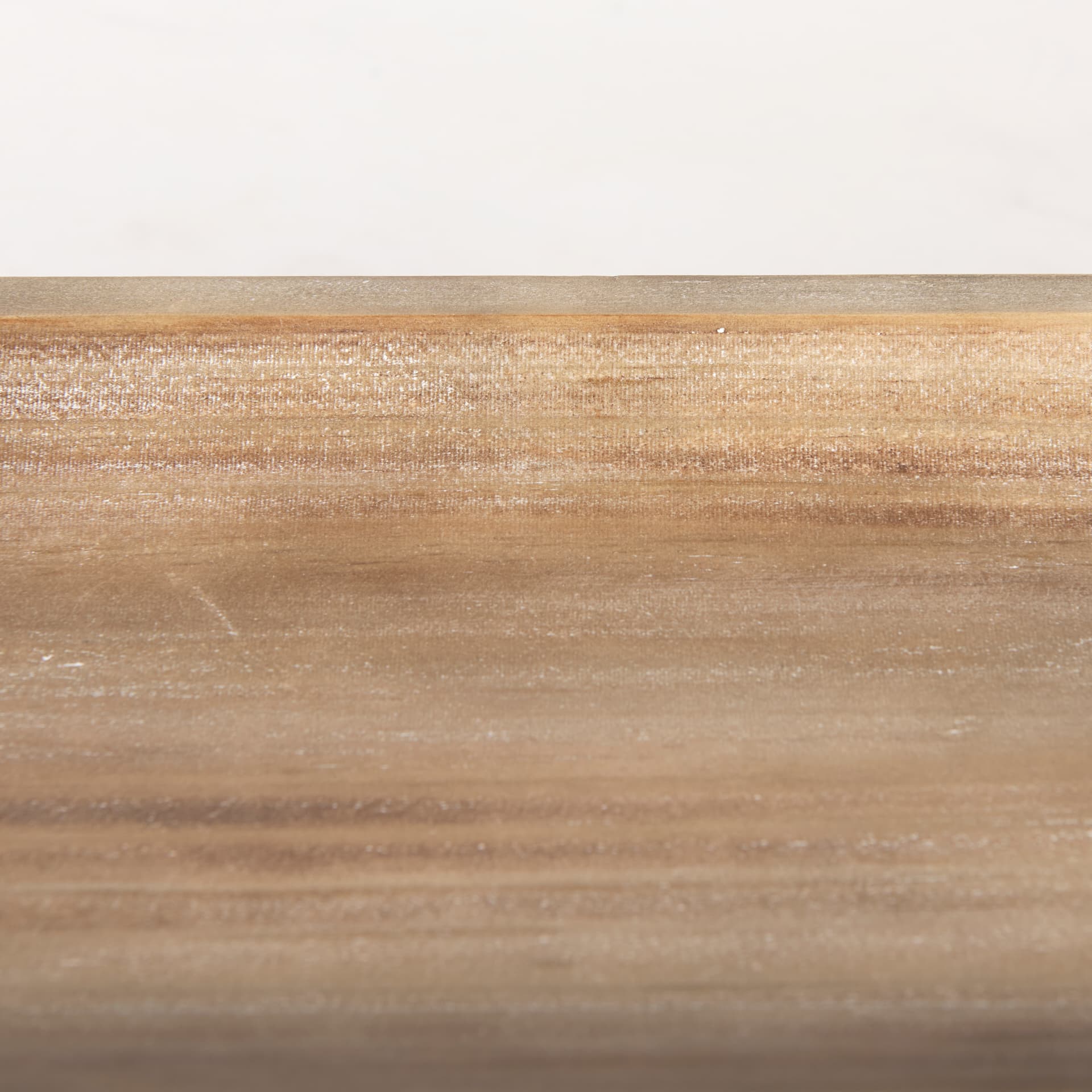 Carver Set of 2 Oblong White Washed Wood Footed Trays — product photograph