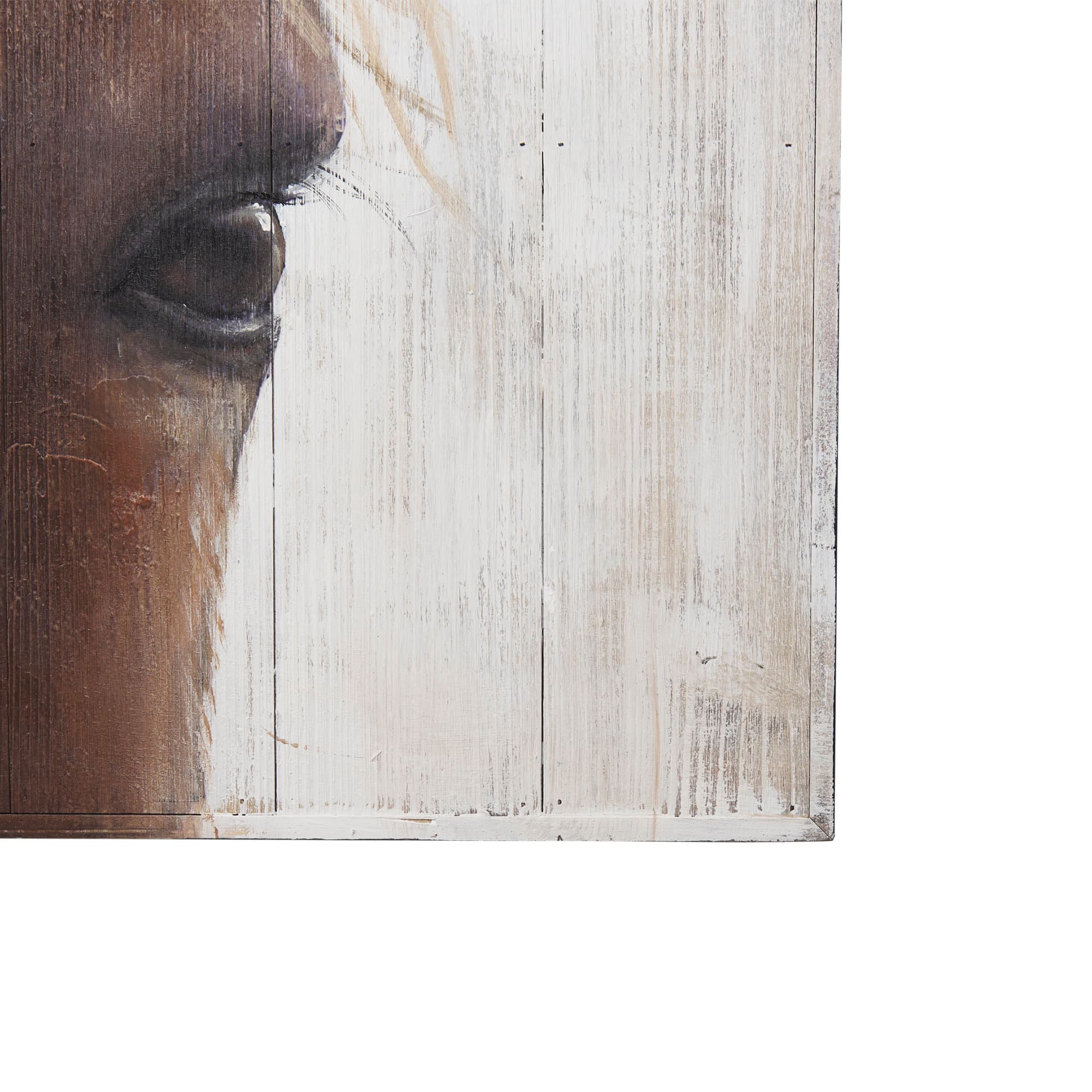 Horse Fringe Painting on Wood — product photograph