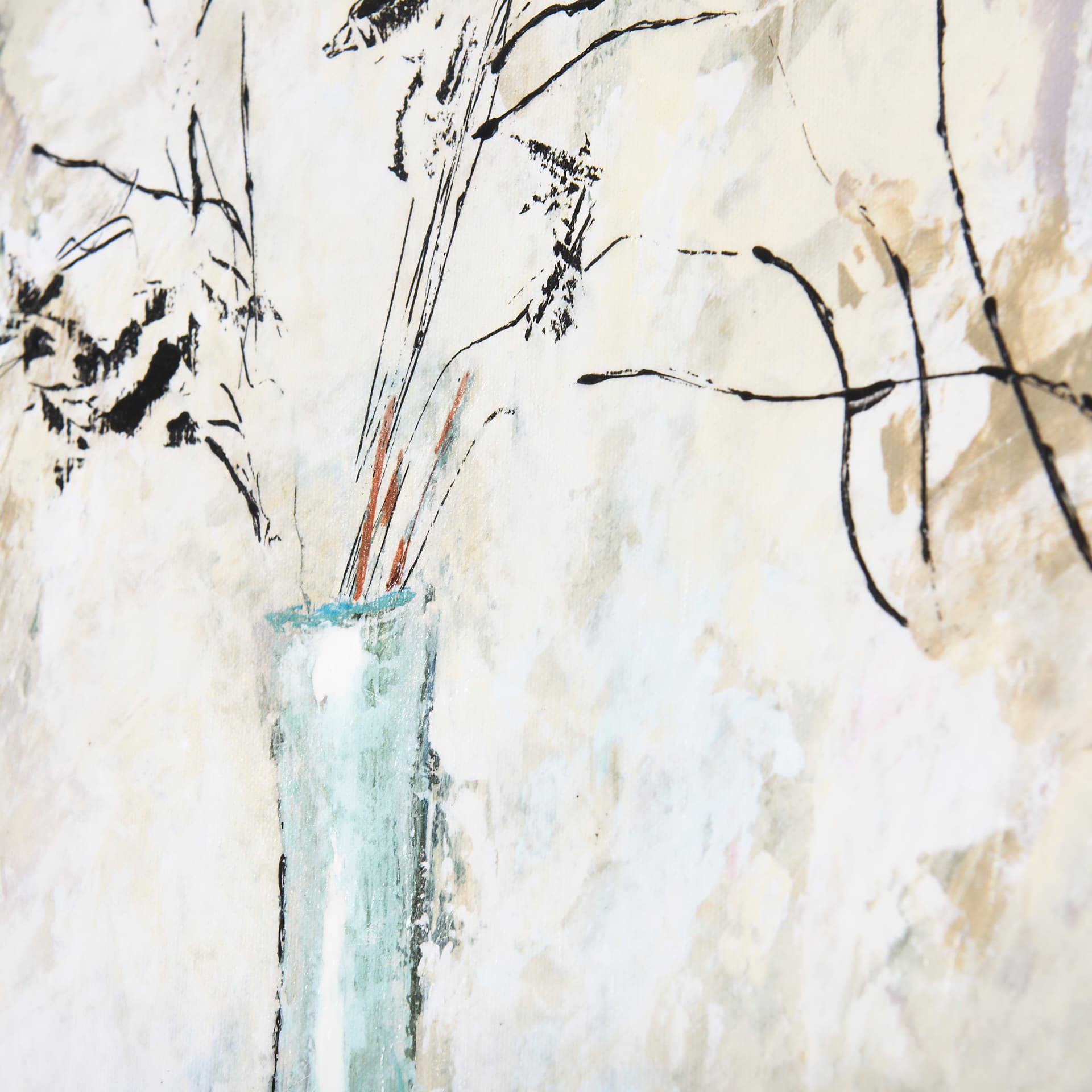 Still Life with Cherries by Mercana Studio a Hand Embellished Textured Canvas — product photograph