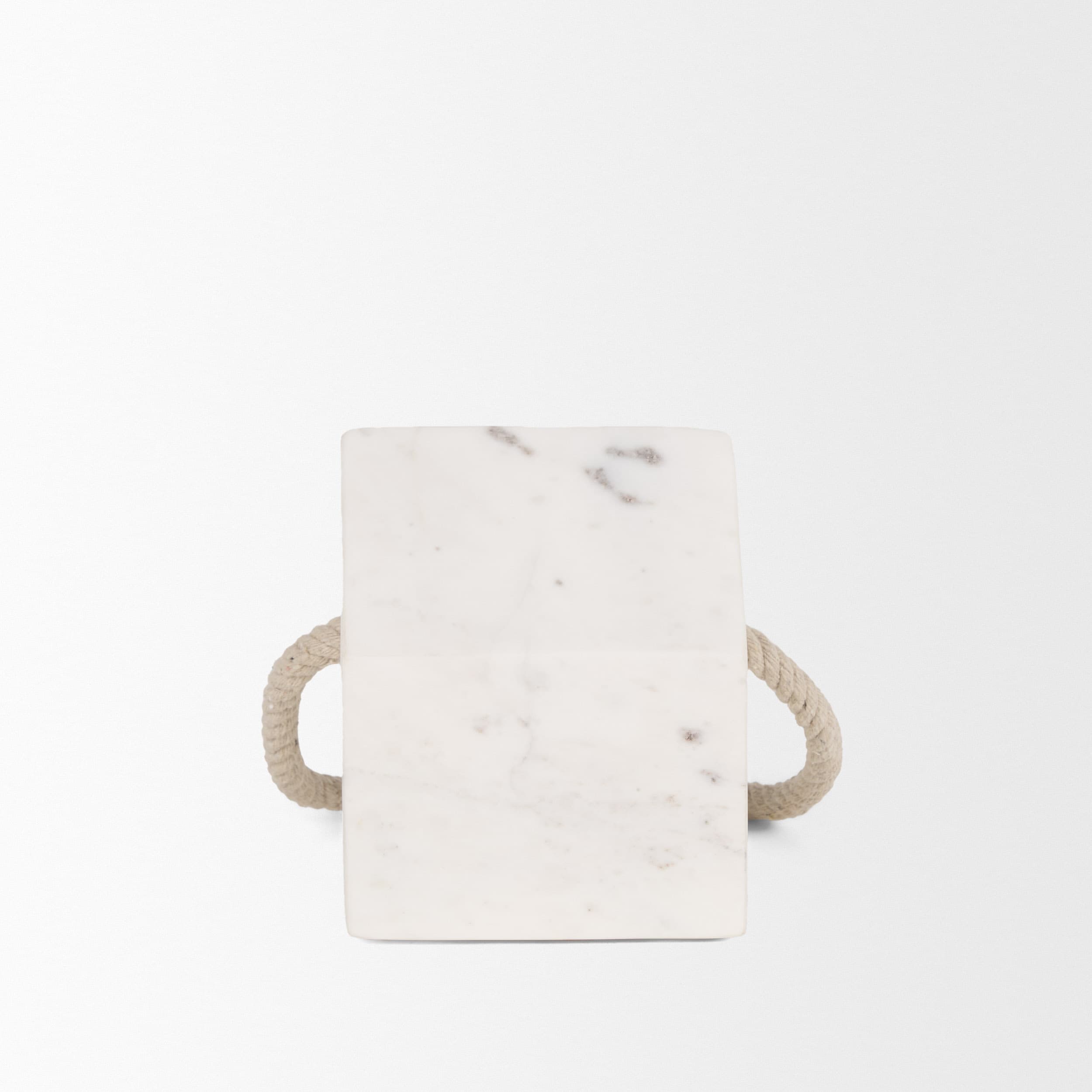 Raena White Marble House Door Stopper — product photograph
