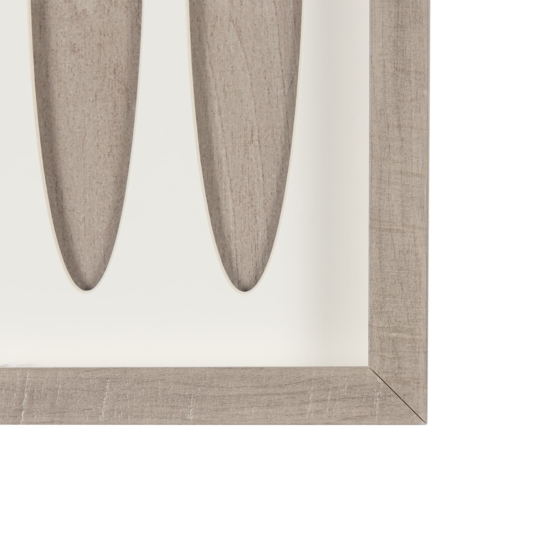 Wood Grain Silhouette IV by Studio M a Framed Art Print Matted under Glass — product photograph