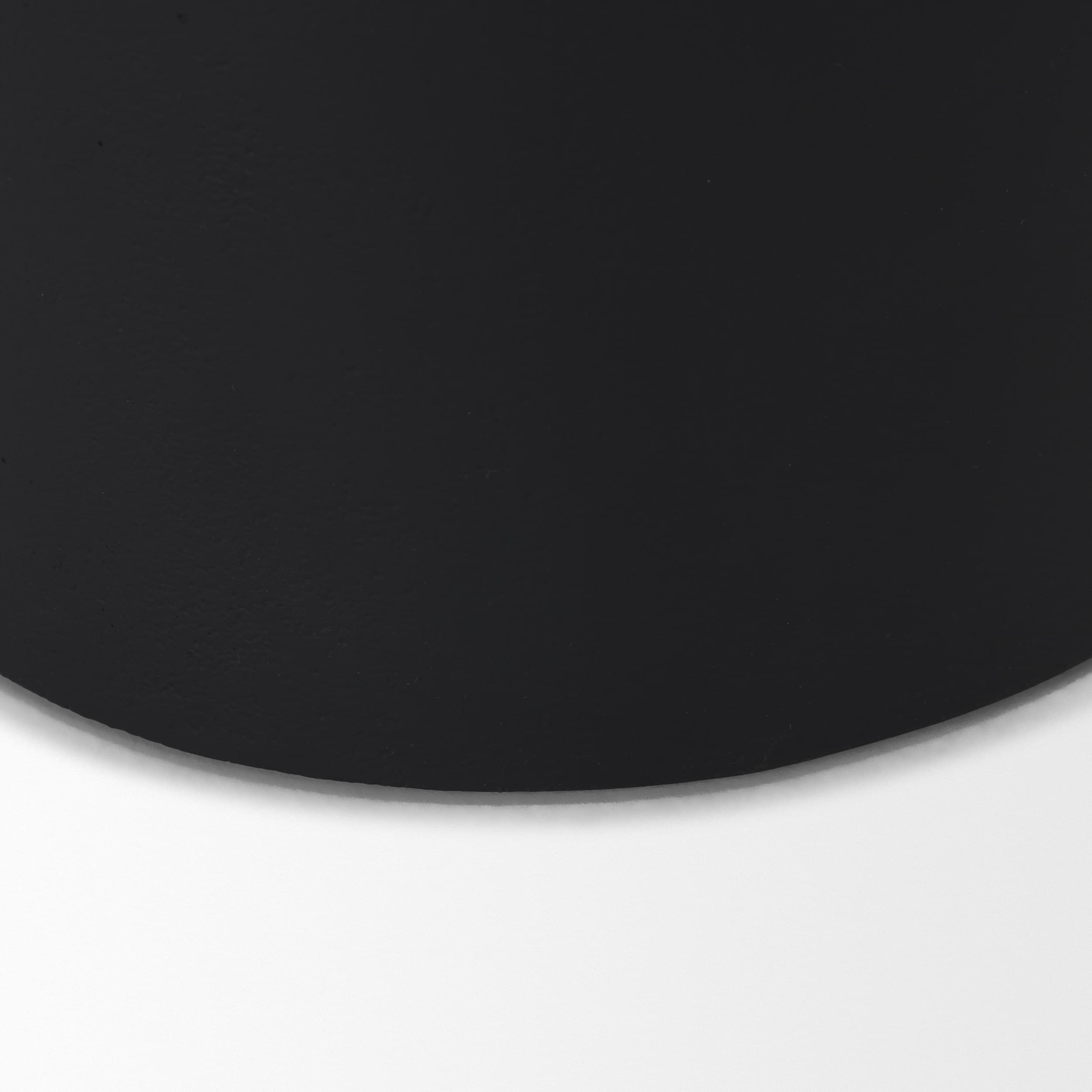 Deacon Large Matte Black Metal Canister with Sculptural Handles — product photograph