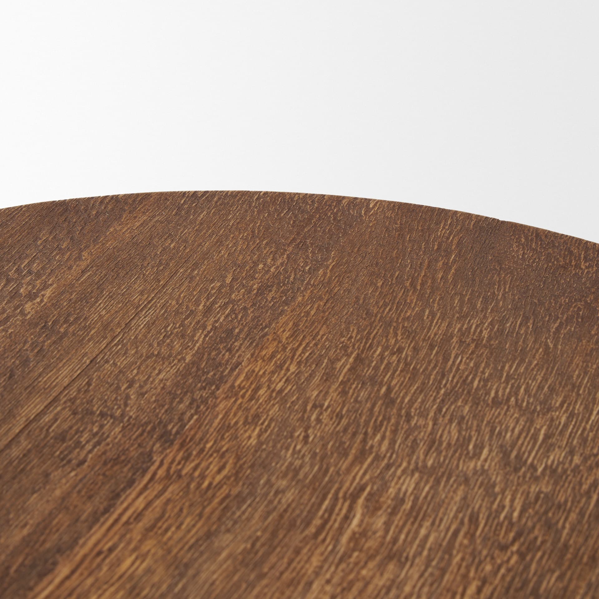 Waverly Round Light Brown Wood Scalloped Edged Trays — product photograph