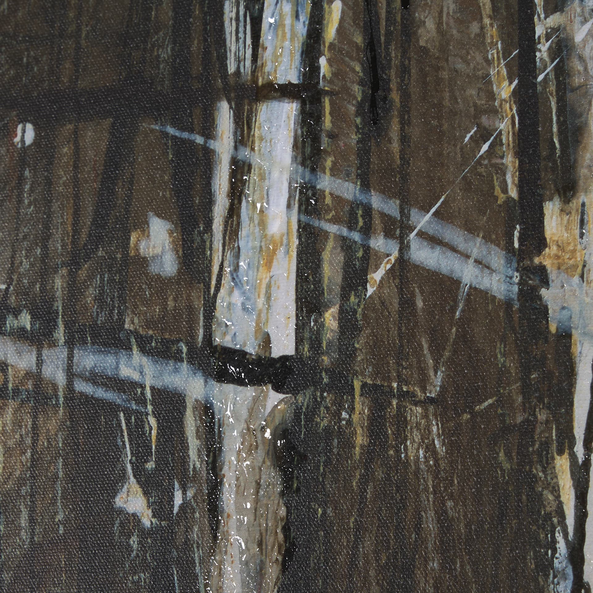 Forest View VI by Mercana Studio a Hand Embelished Textured Framed Art Print — product photograph
