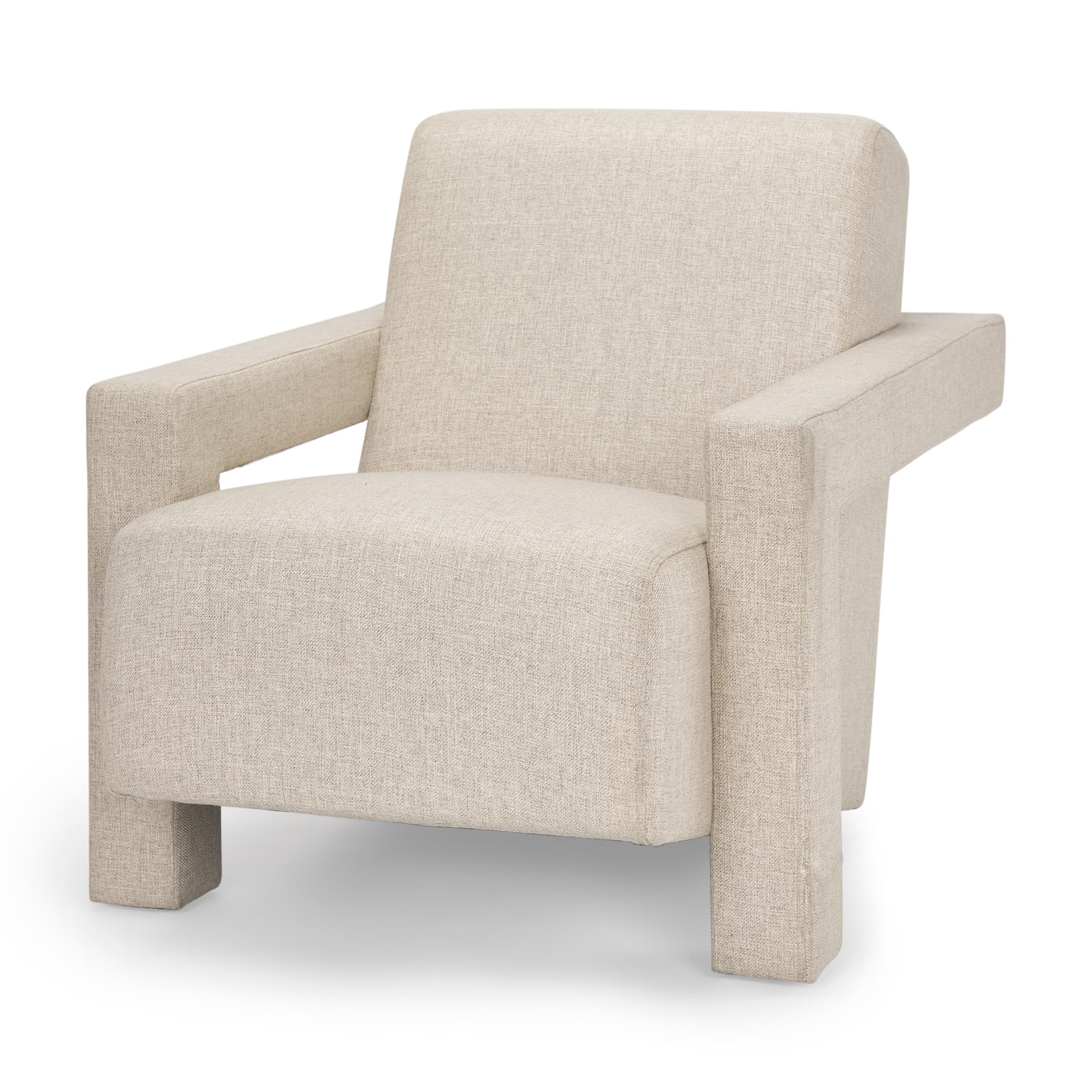 Sovereign Oatmeal Fully Upholstered Accent Chair — product photograph