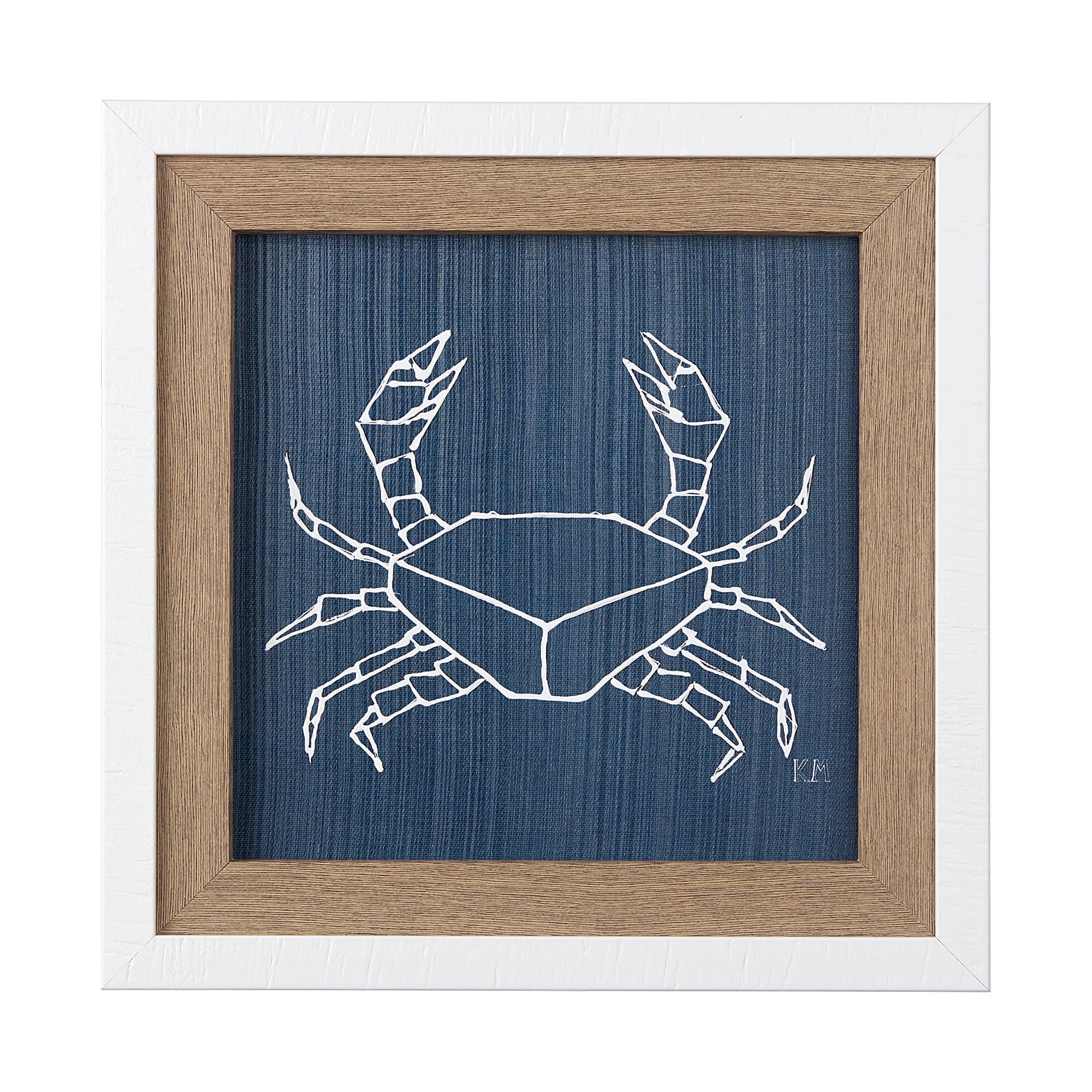 Dimegemess Crab I by Mercana Studio a Hand Embellished Textured Framed Art Print — product photograph