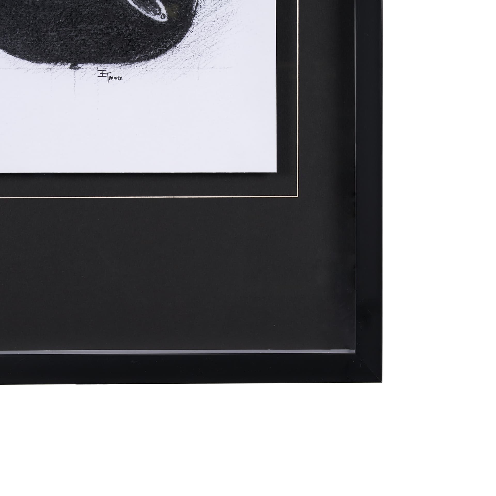 Guitar I by Mercana Studio a Hand Embellished Textured Framed Art Print Matted under Glass — product photograph