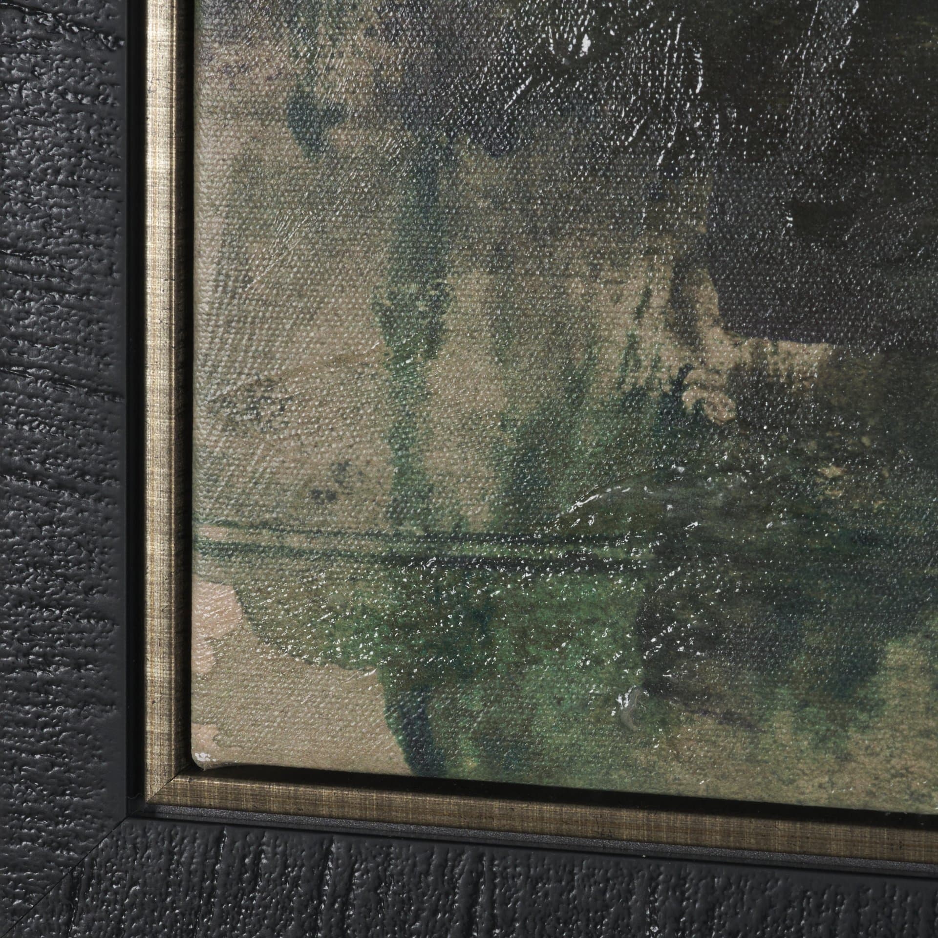 Twilight by Mercana Studio Hand-Embellished Textured Framed Canvas Artwork — product photograph
