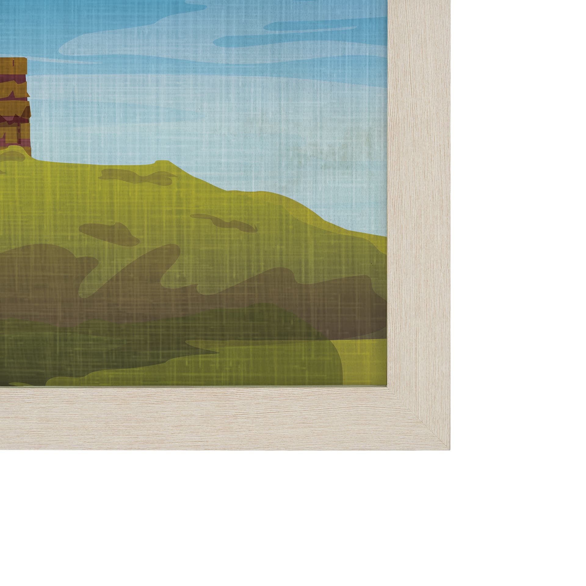 Maine GO (L) by Mercana Studio Textured Framed Artwork Matted — product photograph