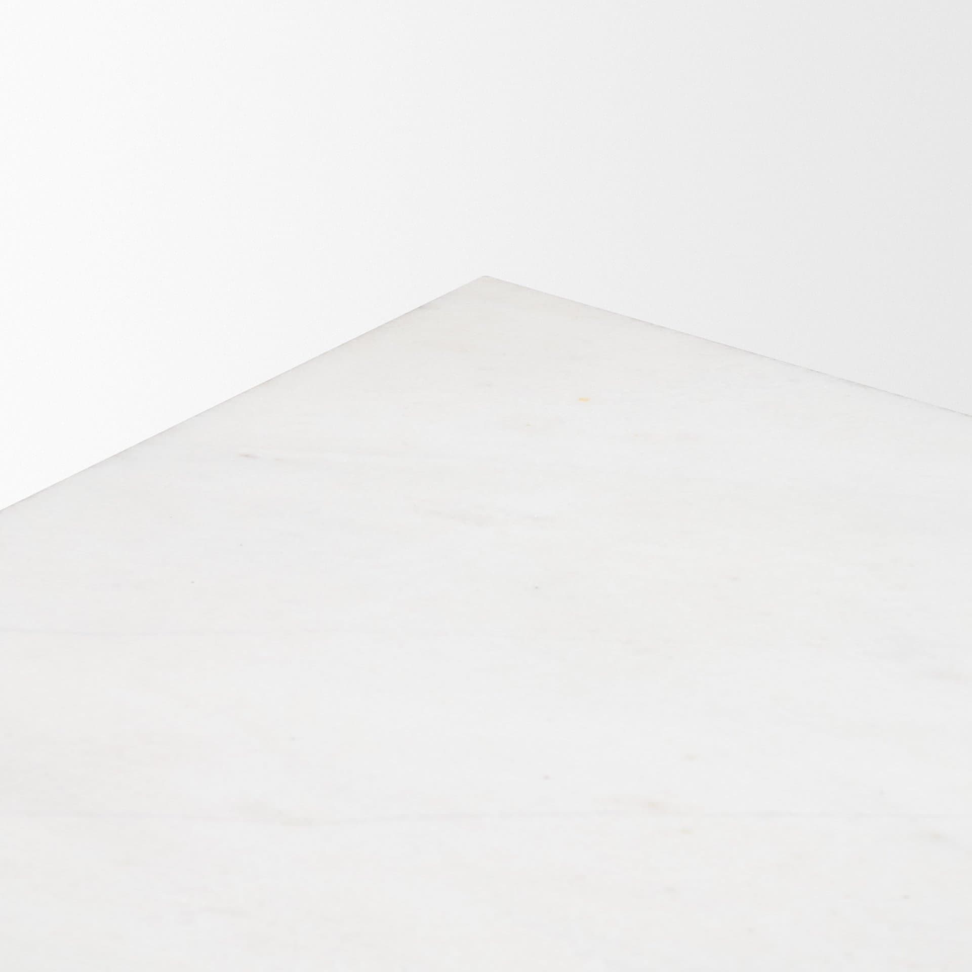 Matteo Solid White Marble Square Side Table — product photograph