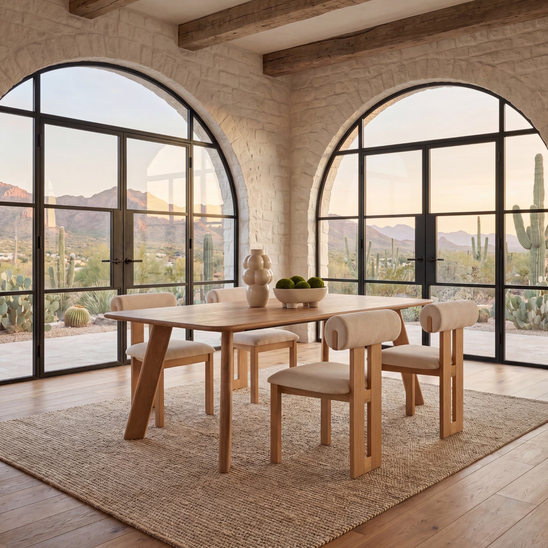 Welborn 72"L x 40"W Rectangular Dining Table | Modern | Light Brown Wood | Seats 6 — product photograph