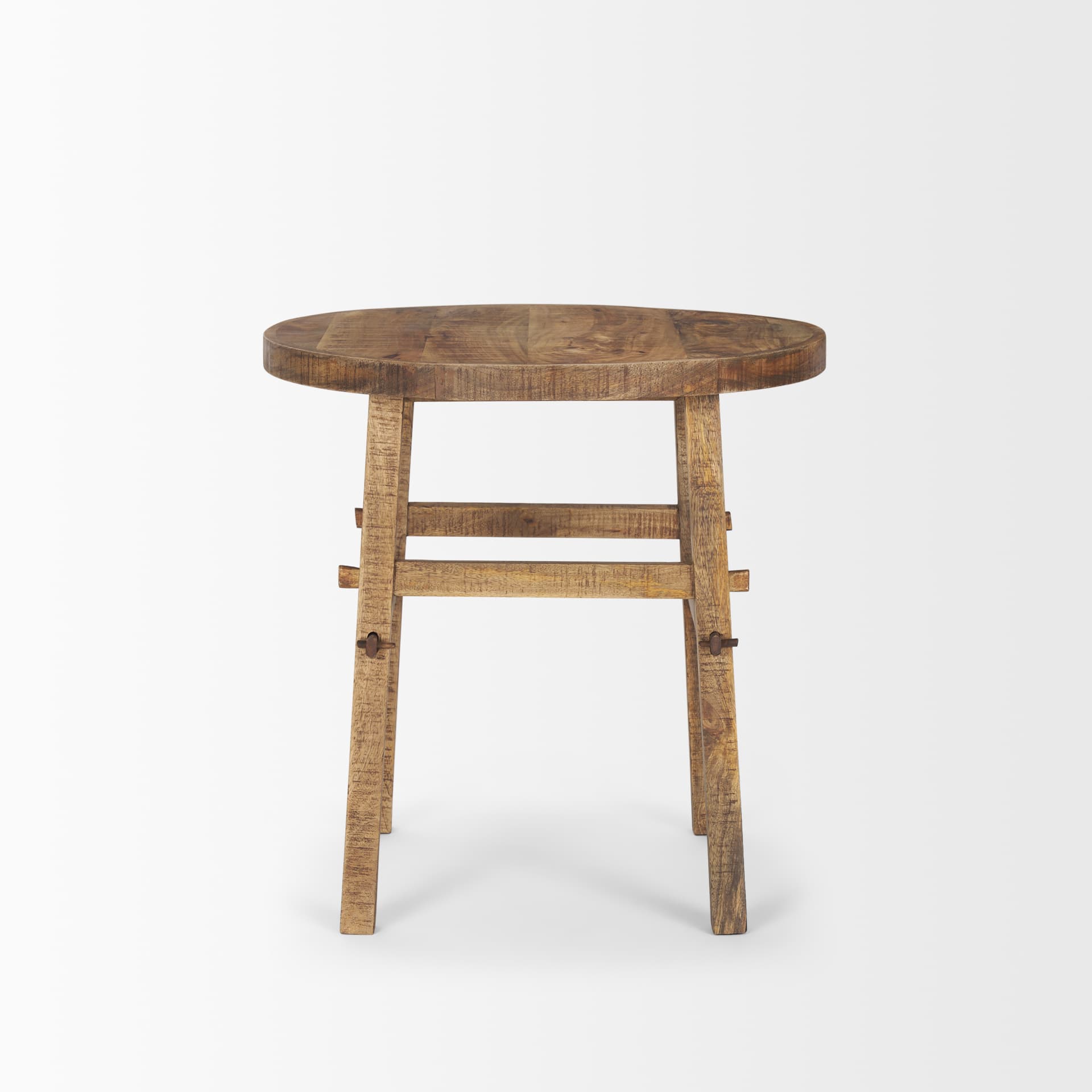 Rosie Large Brown Wood End Table — product photograph