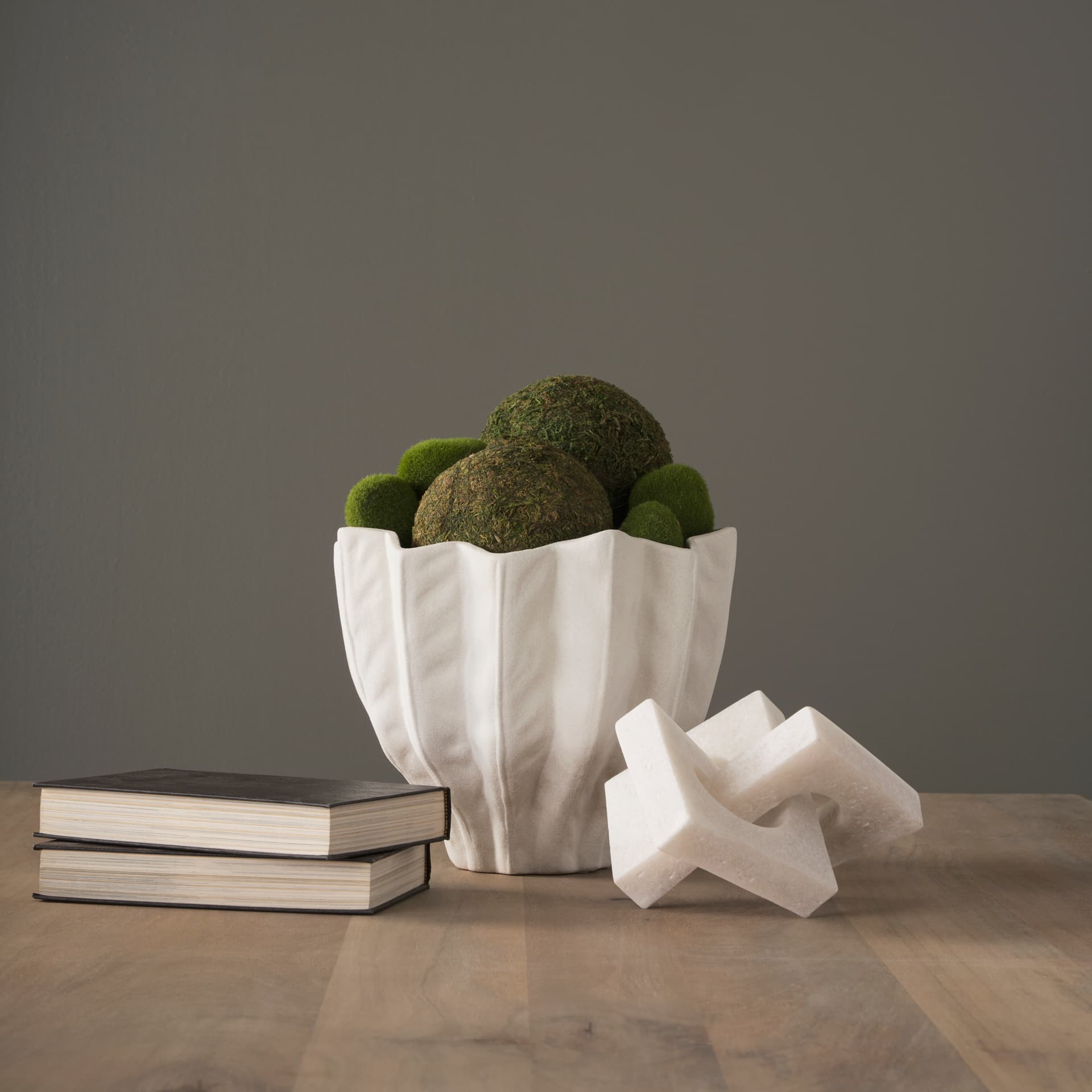 Linx Small Granite Resin Sculpture Decorative Object — product photograph