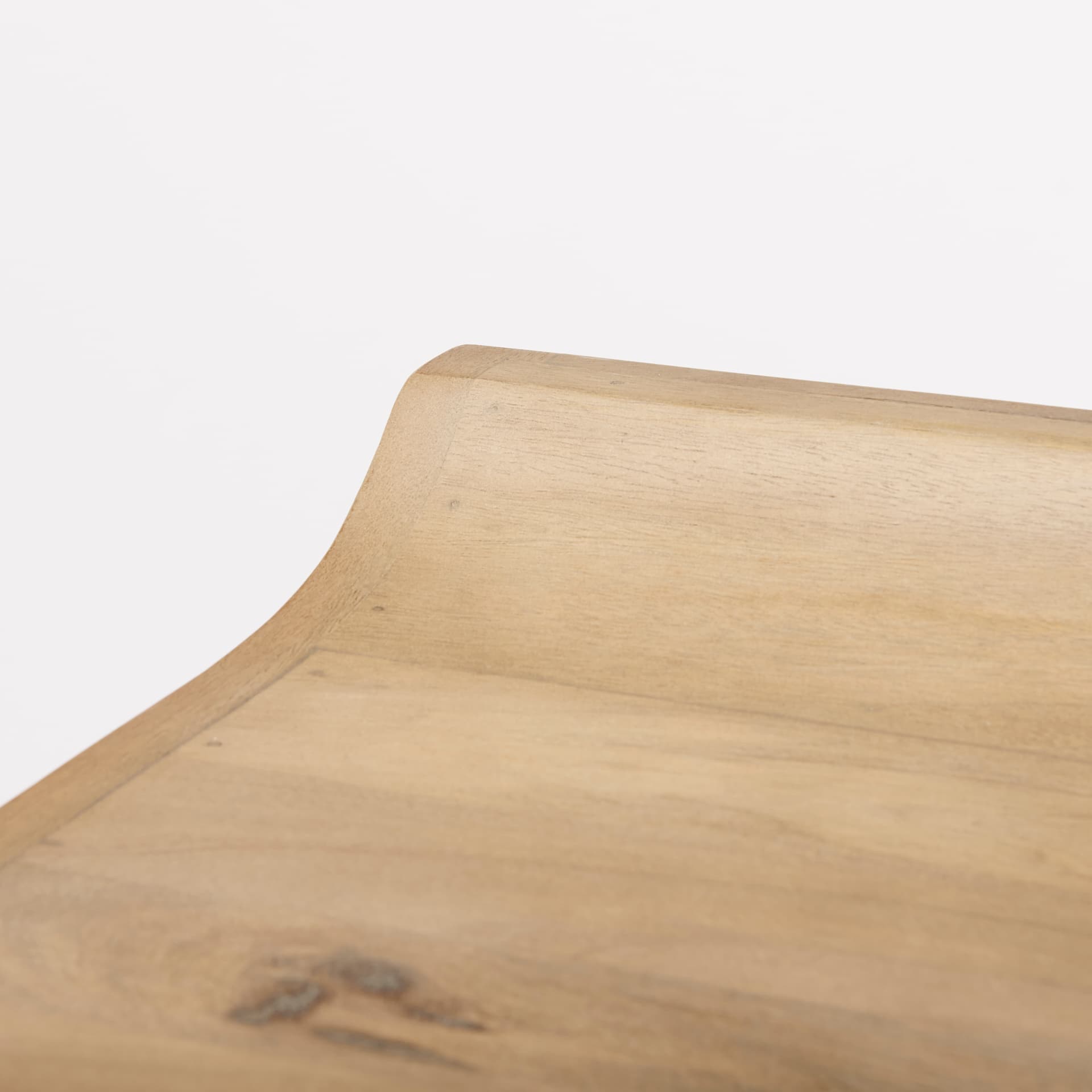 Givens Low Back 26in Seat Counter Stool | Brown Wood w/ Silver Metal — product photograph