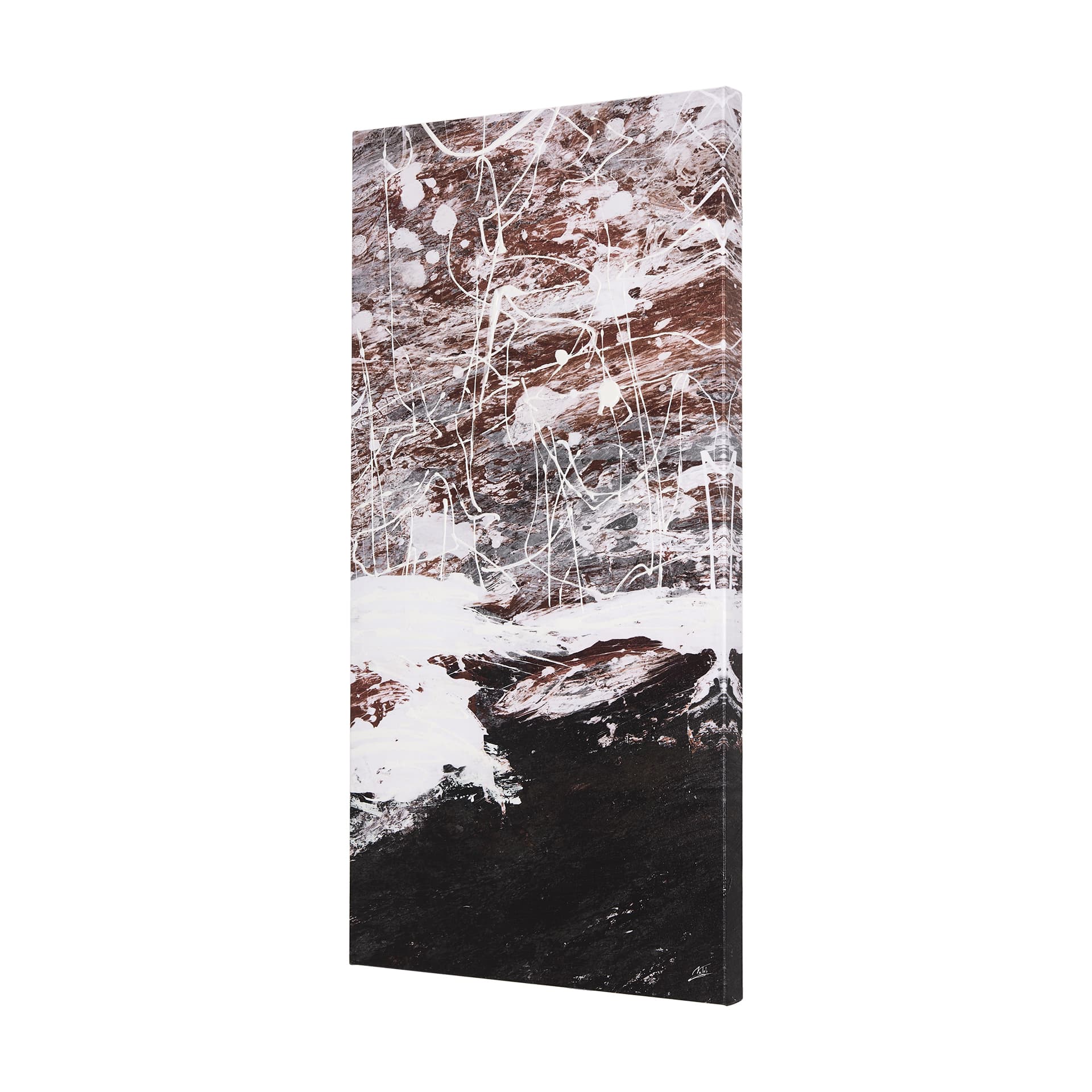 Sakura Rain II by Mercana Studio a Hand Embellished Textured Canvas — product photograph