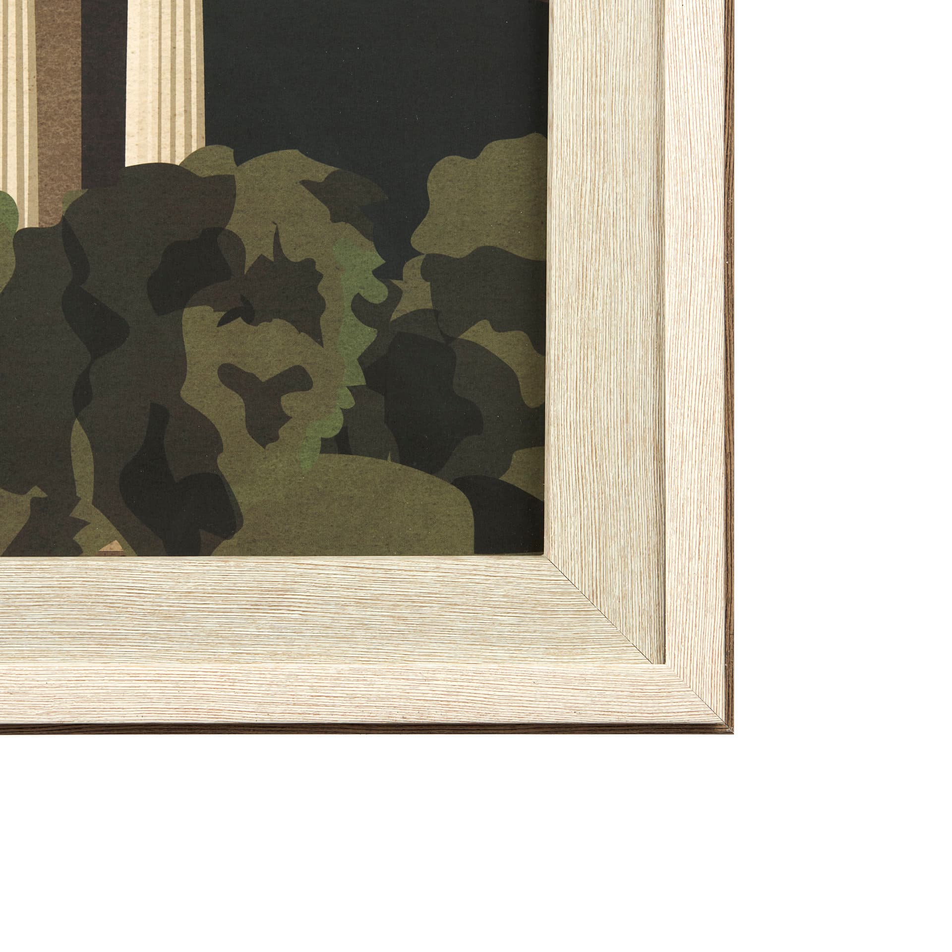 Washington DC Go USA (XL) by Mercana Studio Hand Embellished Decograph Framed Art Print under Glass — product photograph