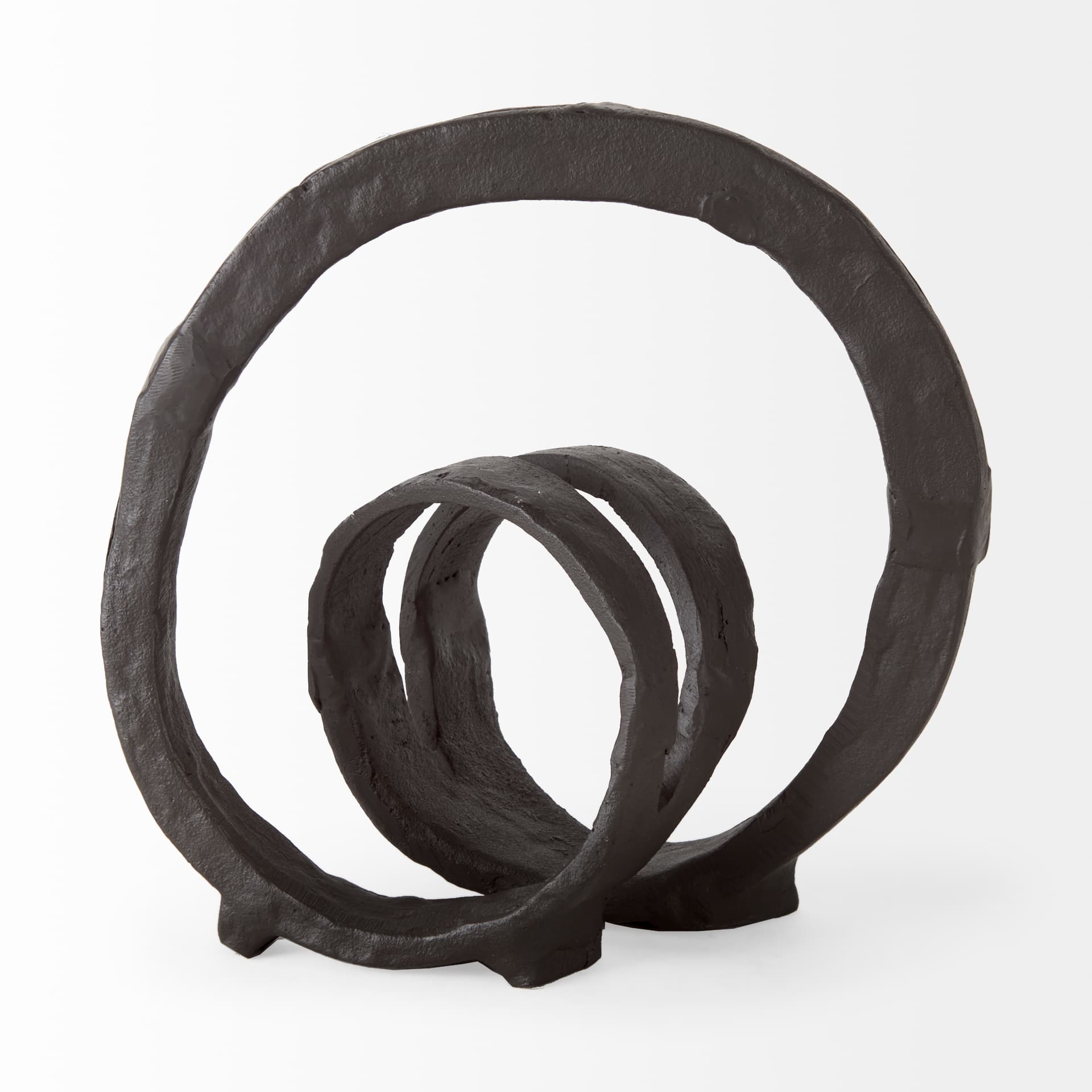 Stanislaw II Black Metal Infinite Ribbon Sculpture — product photograph