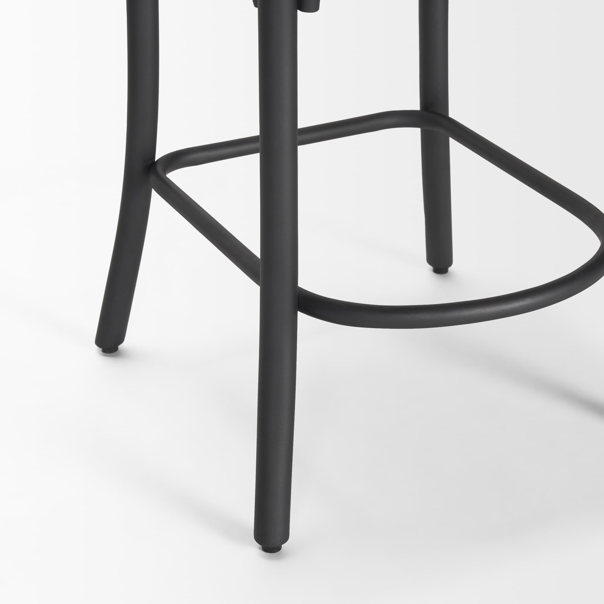 Etienne Low Back 26.25in Seat Counter Stool | Light Brown w/ Metal — product photograph