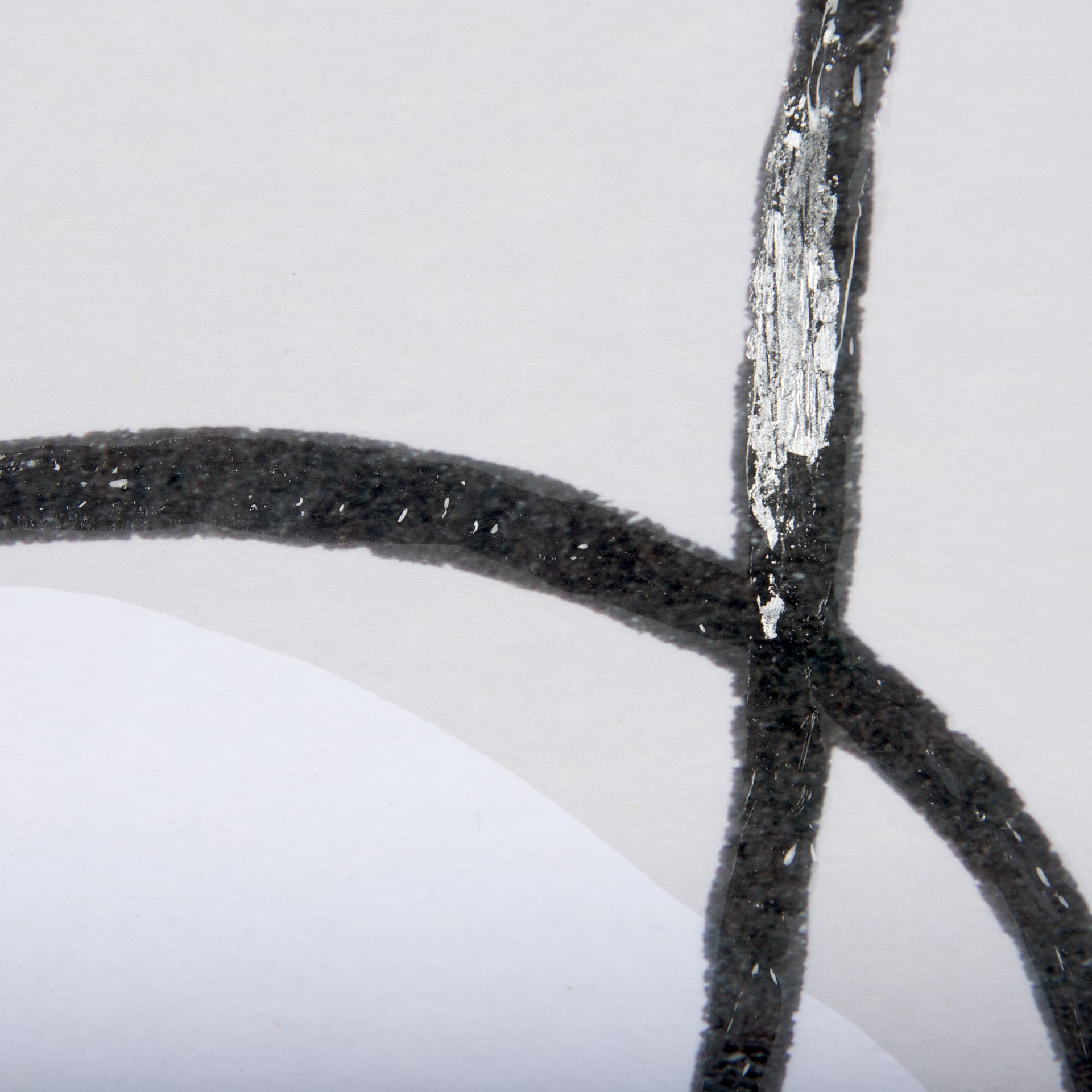 Neutral Shapes I by Mercana Studio a Hand Embellished Textured Framed Art Print Matted under Glass — product photograph