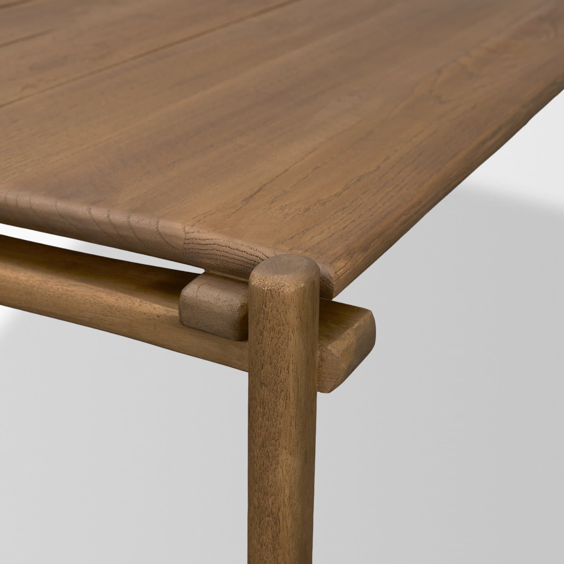 Riven Oak Wood Rectangular Coffee Table — product photograph