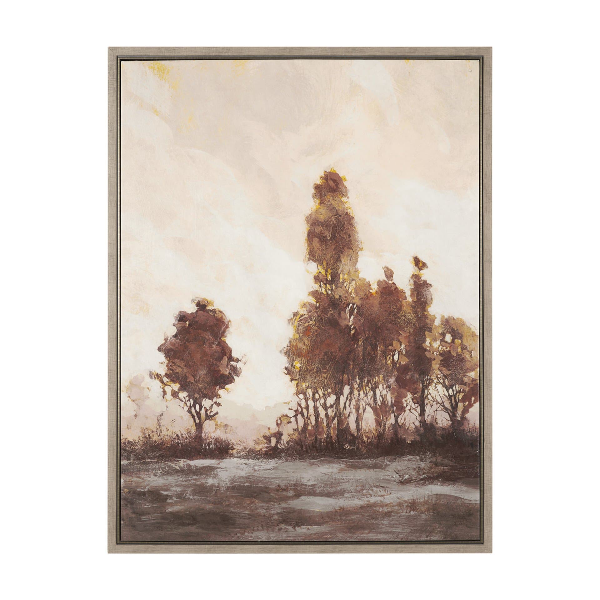 Quiet Horizon I by Mercana Studio Hand-Embellished Textured Framed Canvas Artwork — product photograph