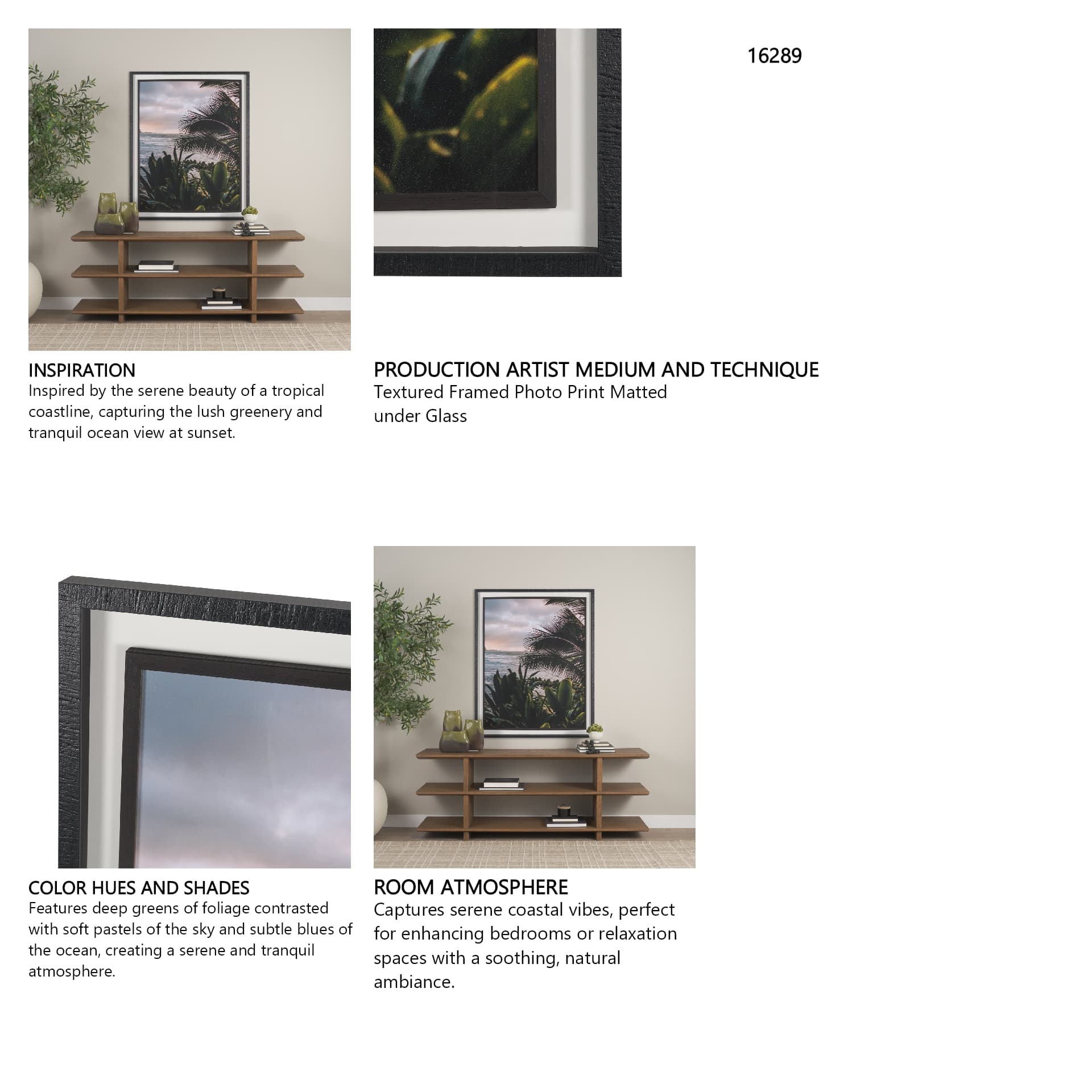 Kauai Jungle Dream by Stefan and Audrey Textured Framed Photo Print Matted under Glass — product photograph