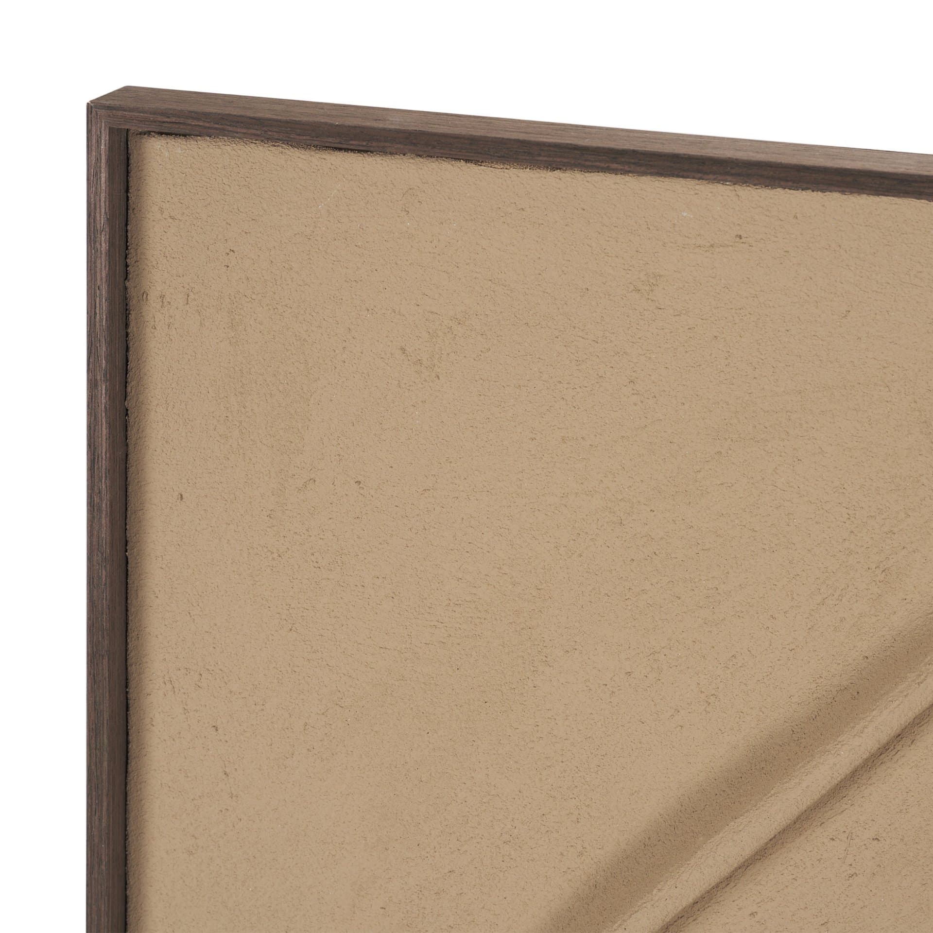 Drape III Camel Fabric Dimensional Framed Art — product photograph