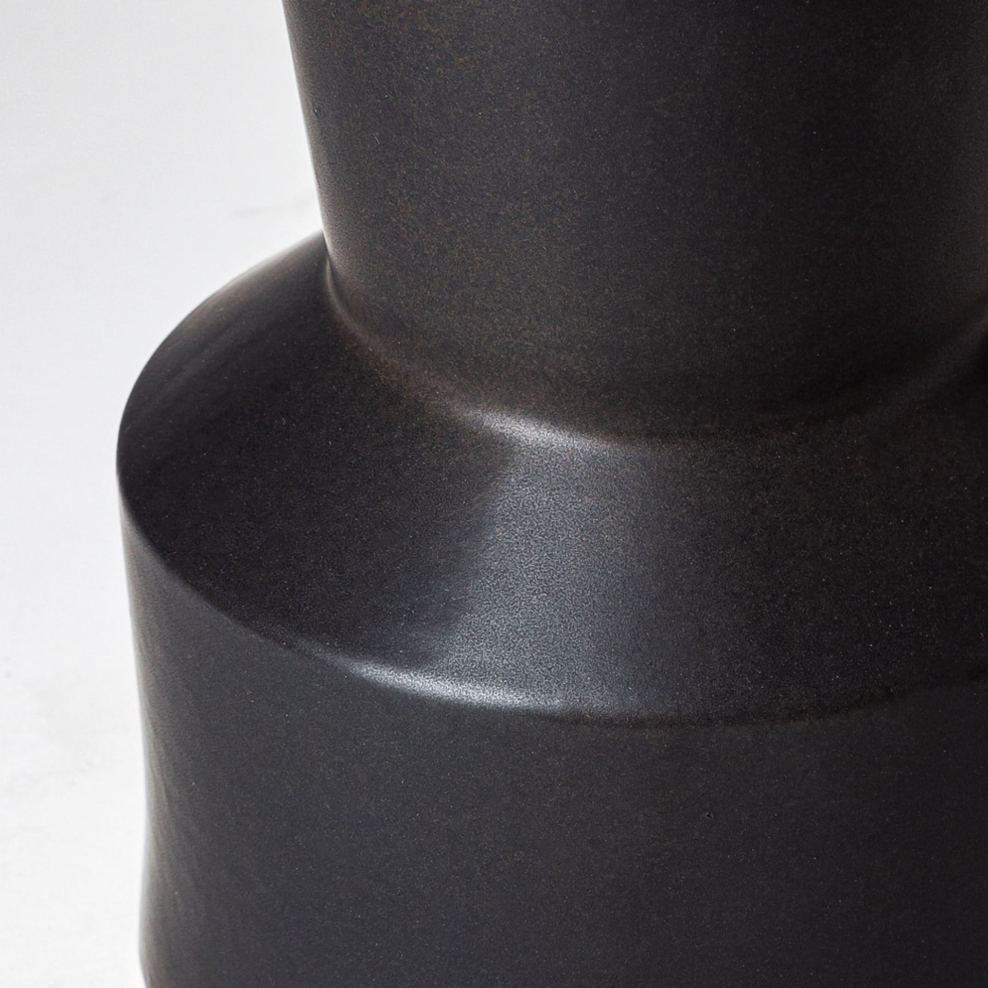 Laforge Black Ceramic Vase — product photograph