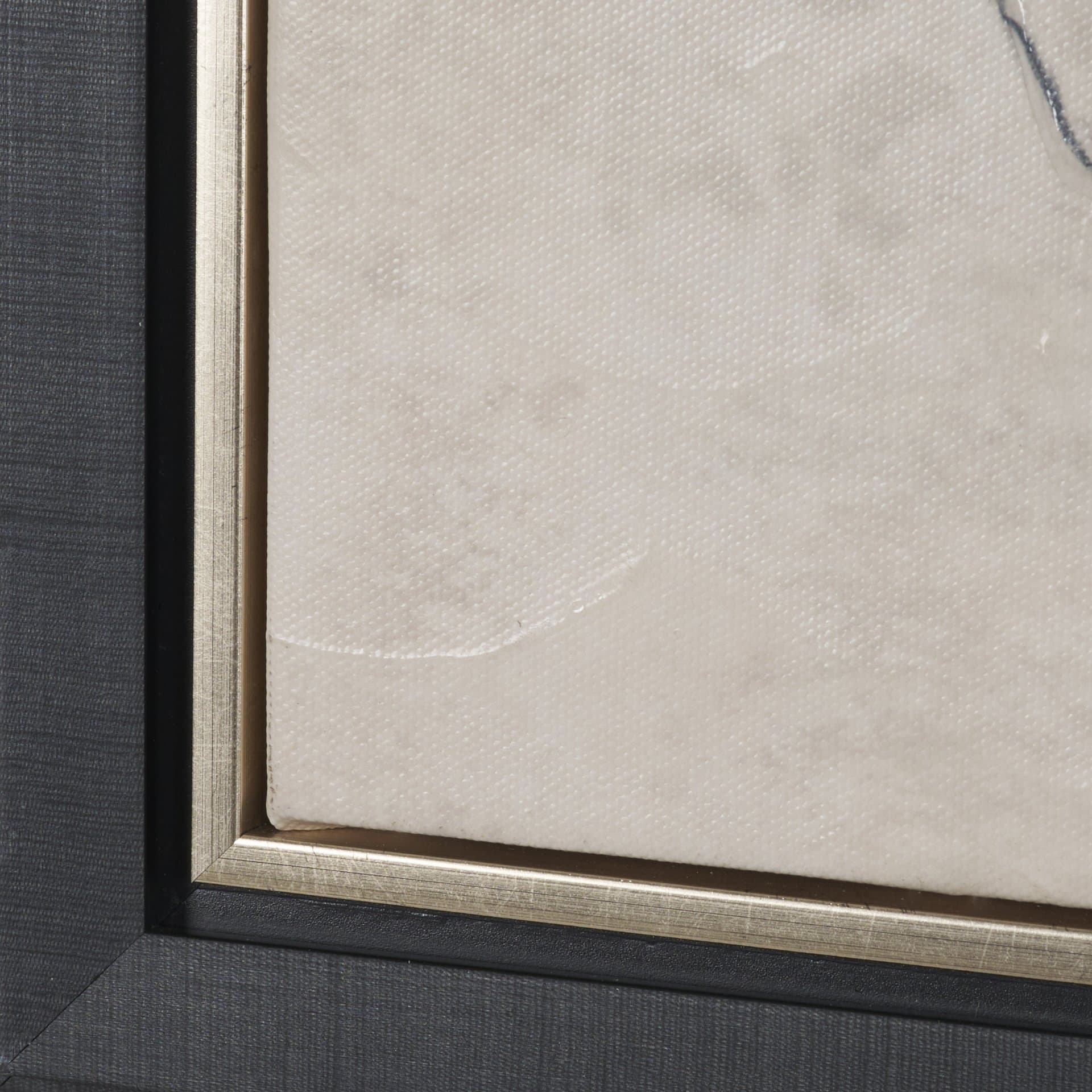 Ginkgo Shadows II by Mercana Studio Hand-Embellished Textured Framed Canvas Artwork — product photograph