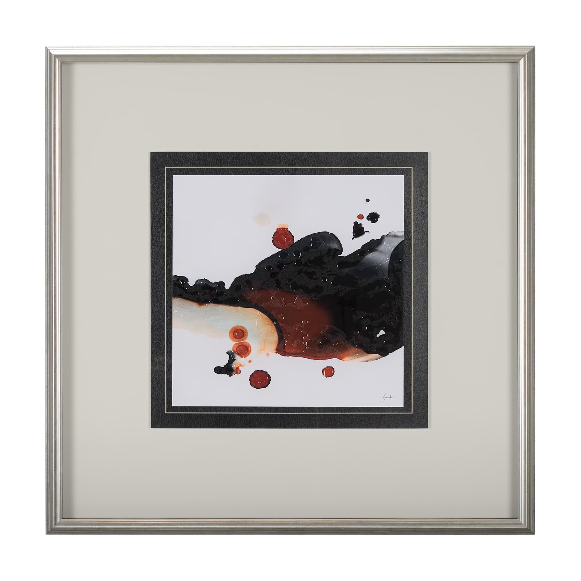 Shimmering Night I by Mercana Studio a Hand Embellished Textured Framed Art Print Matted under Glass — product photograph