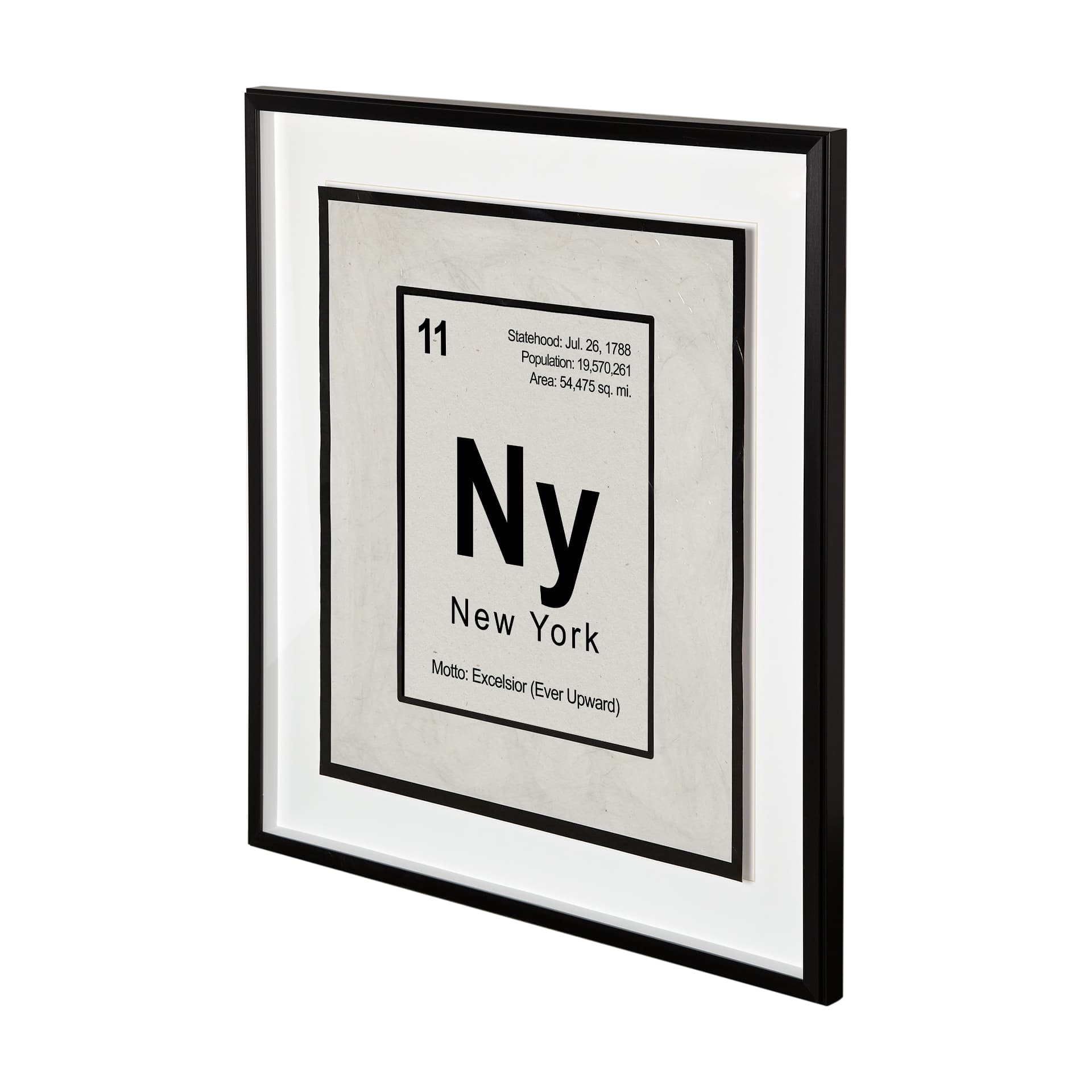 Breaking New York B by THE Studio a Hand Embellished Textured Framed Art Print Matted under Glass — product photograph