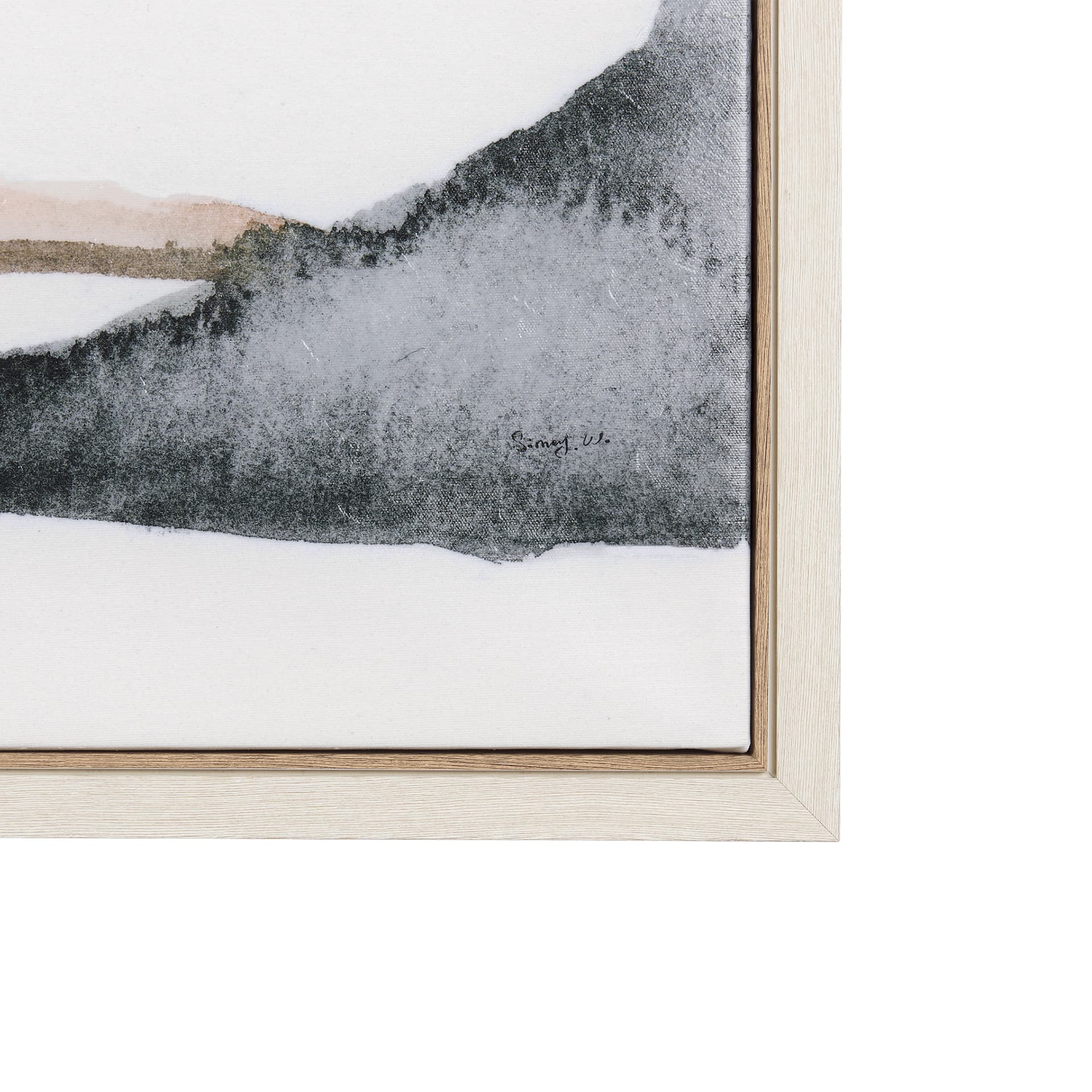 Sandy Land I by Mercana Studio a Hand Embellished Textured Framed Canvas — product photograph