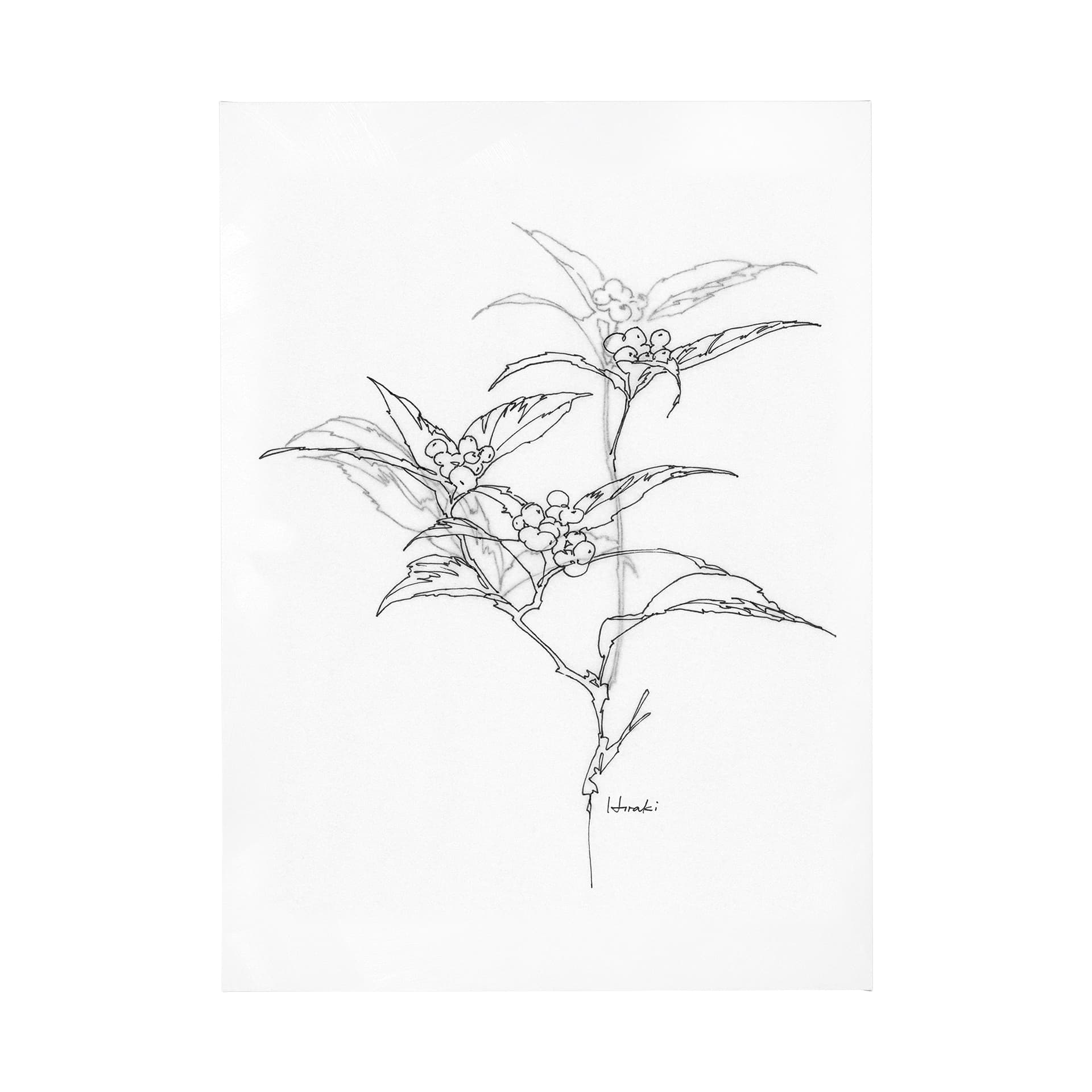 Arrangement IV by Hiraki a Hand Embellished Textured Canvas — product photograph