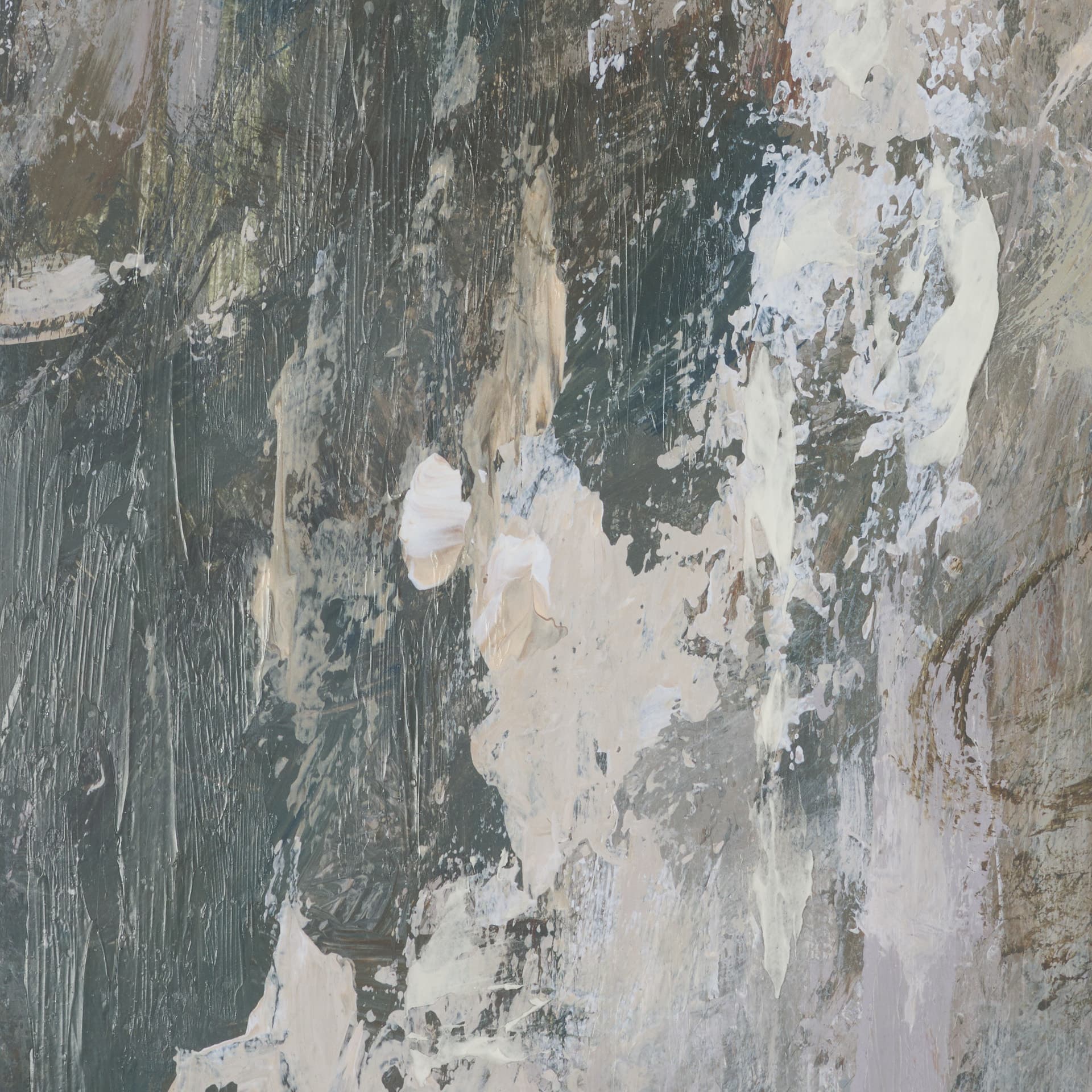 Forest Whispers III by Mercana Studio Hand-Embellished Textured Framed Artwork Matted under Glass — product photograph