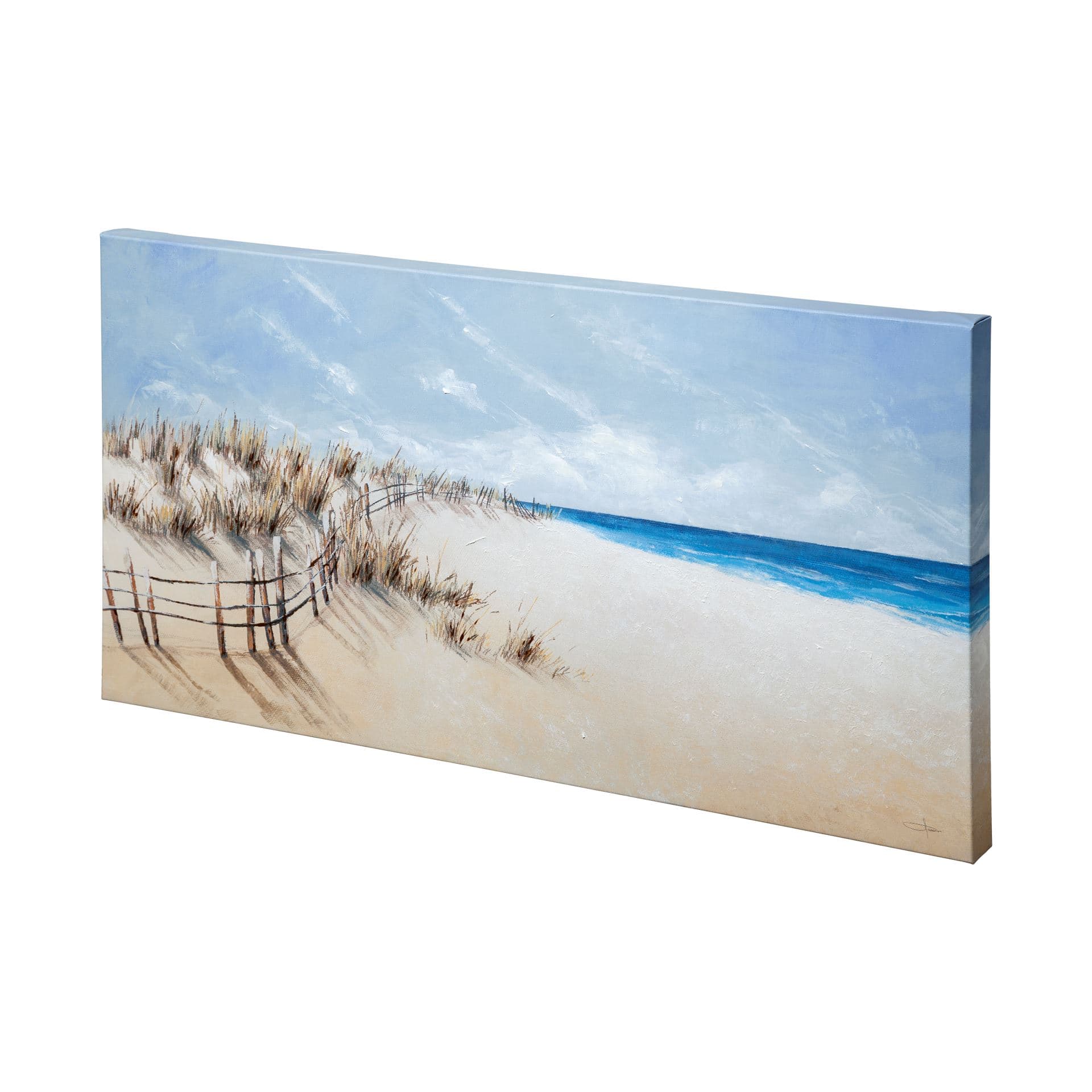 Shore by Mercana Studio a Hand Embellished Textured Canvas — product photograph