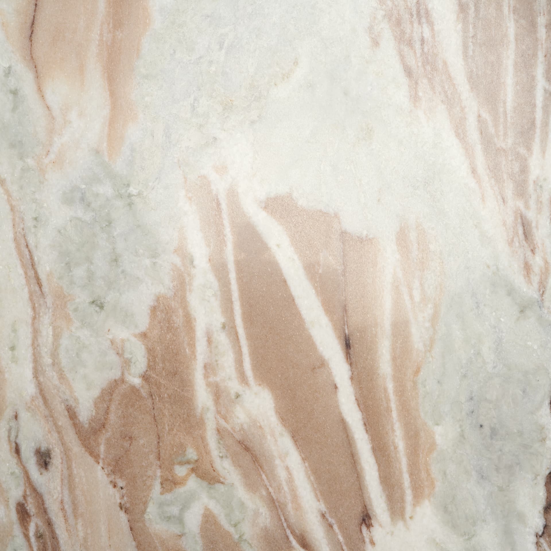 Allyson Round Brown Pedestal w/Savar Pink Marble Top Coffee Table — product photograph
