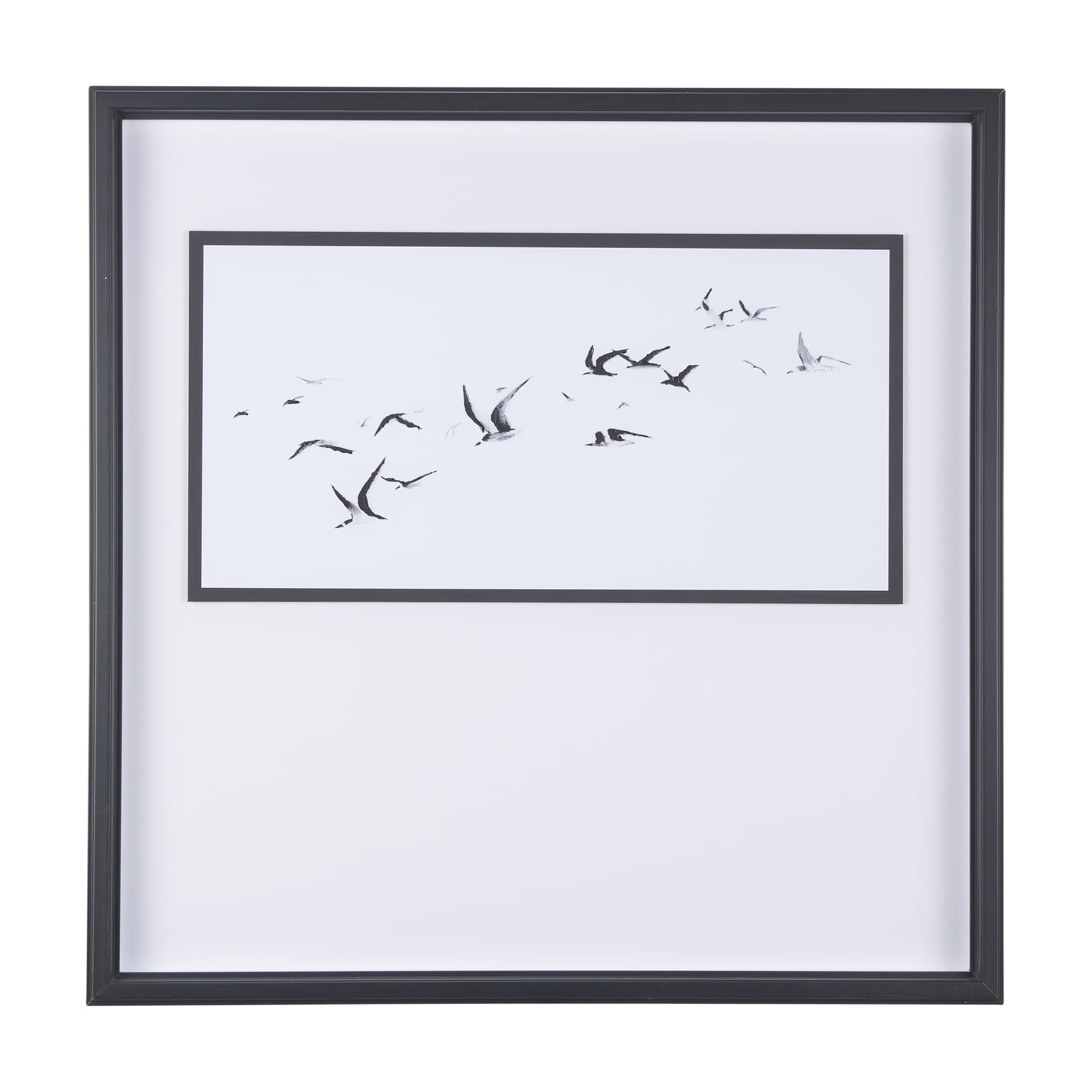 Fly Away by Mercana Studio a Hand Embellished Textured Framed Art Print Matted under Glass — product photograph